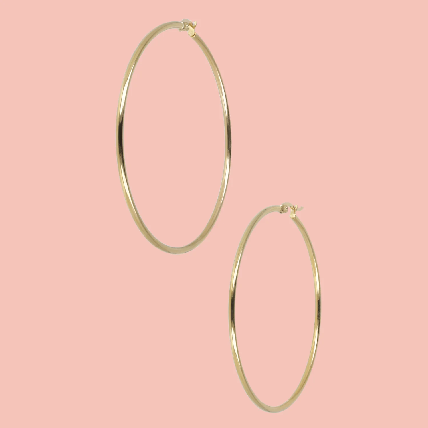 65mm Hoop Earrings (Gold Plated)