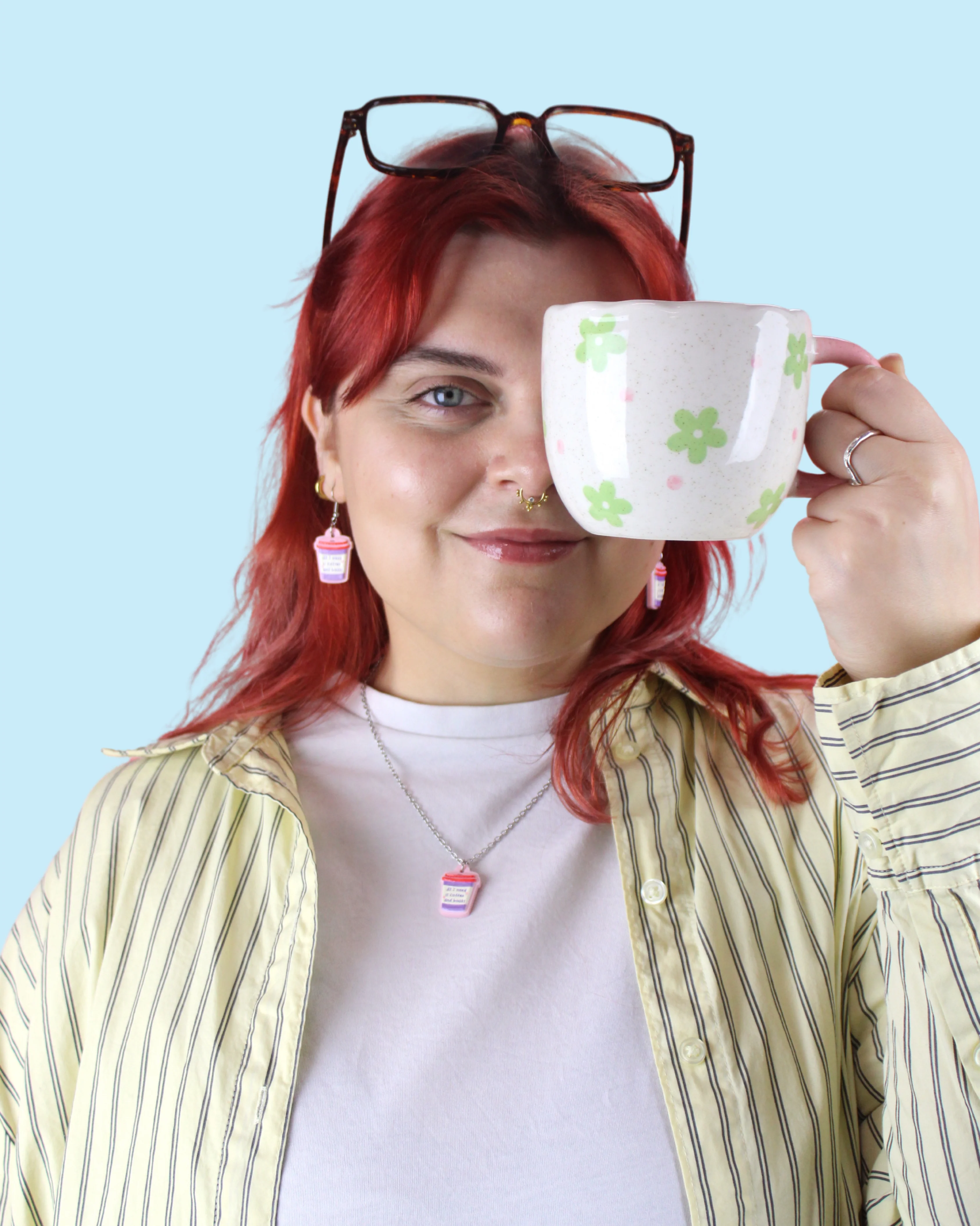 All I Need Is Coffee And Books Earrings - Image 6