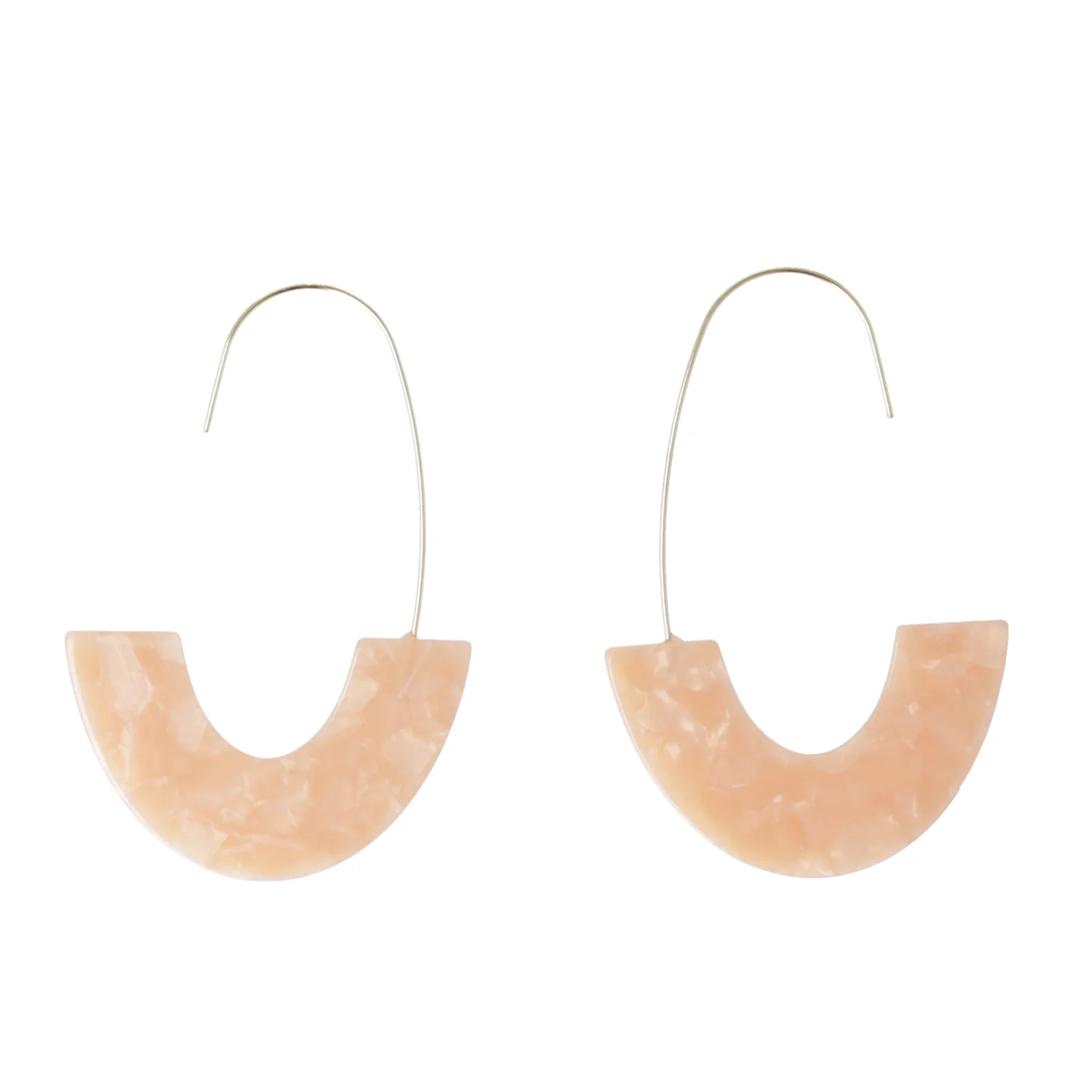 Arch Rivals Drop Earrings - Blush Pink - Image 3