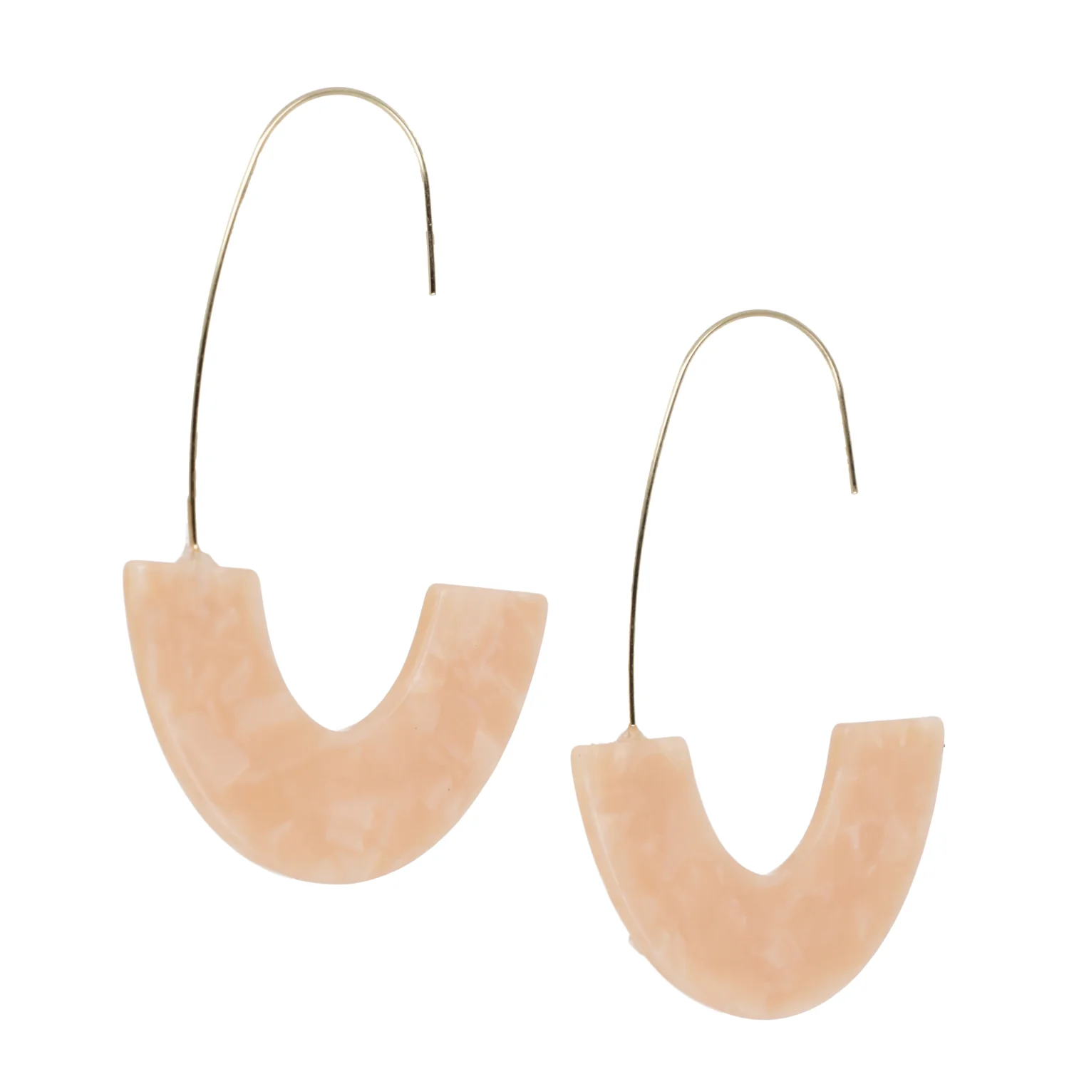 Arch Rivals Drop Earrings - Blush Pink - Image 4