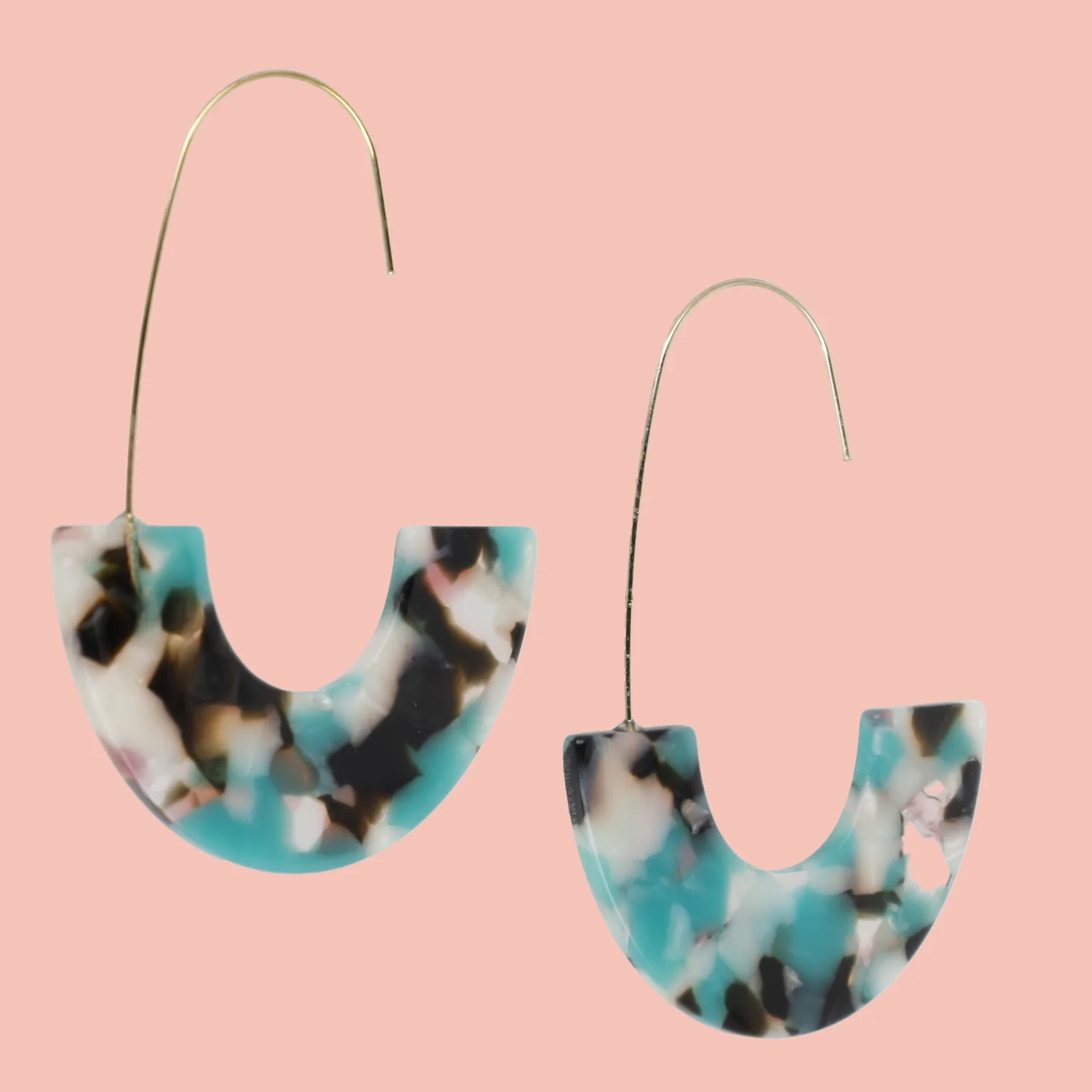 Arch Rivals Drop Earrings - Moody Teal
