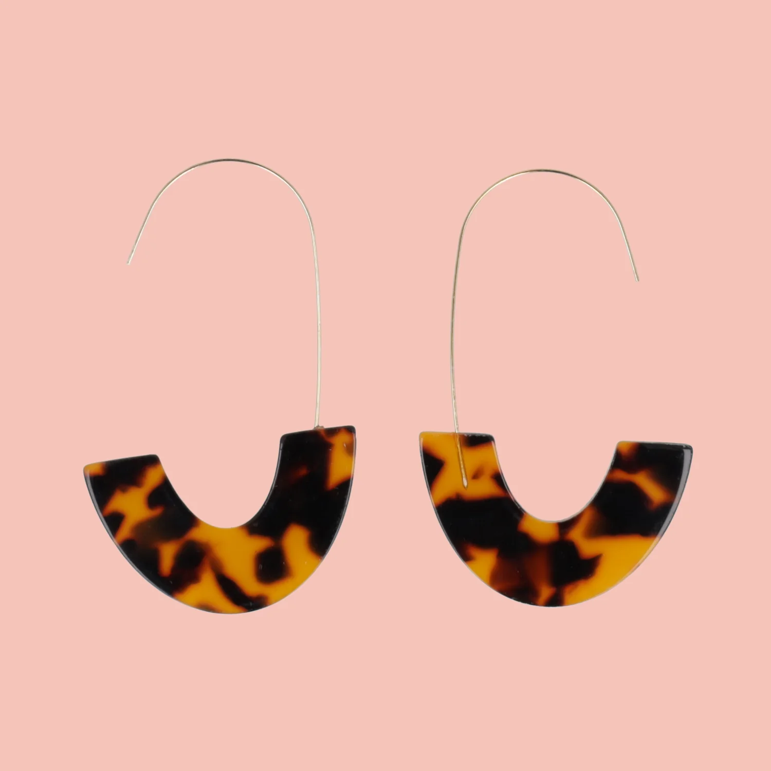 Arch Rivals Drop Earrings - Tortiseshell - Image 2