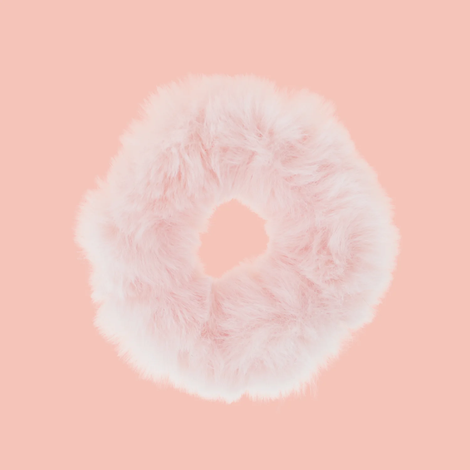 Baby Pink Fluffy Scrunchie