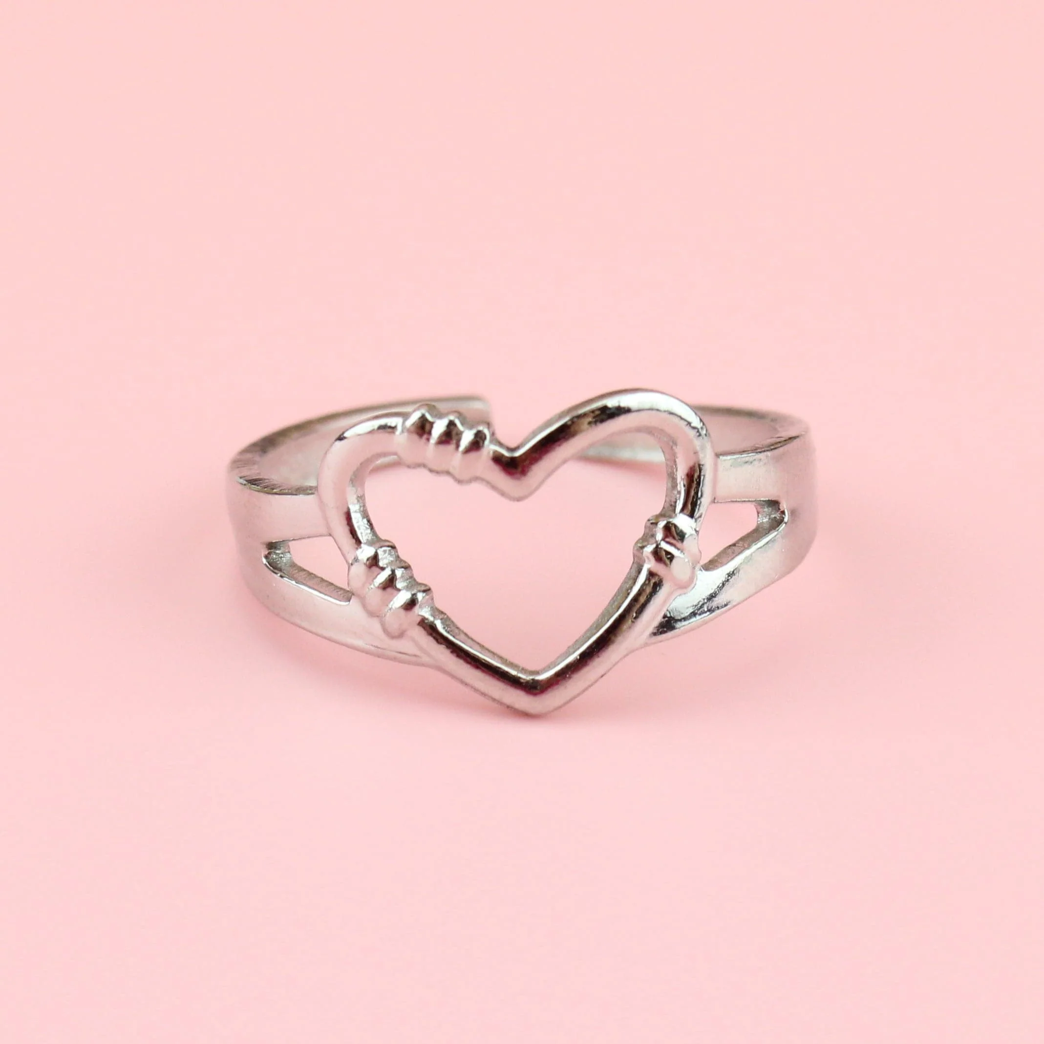 Barbed Wire Heart Ring