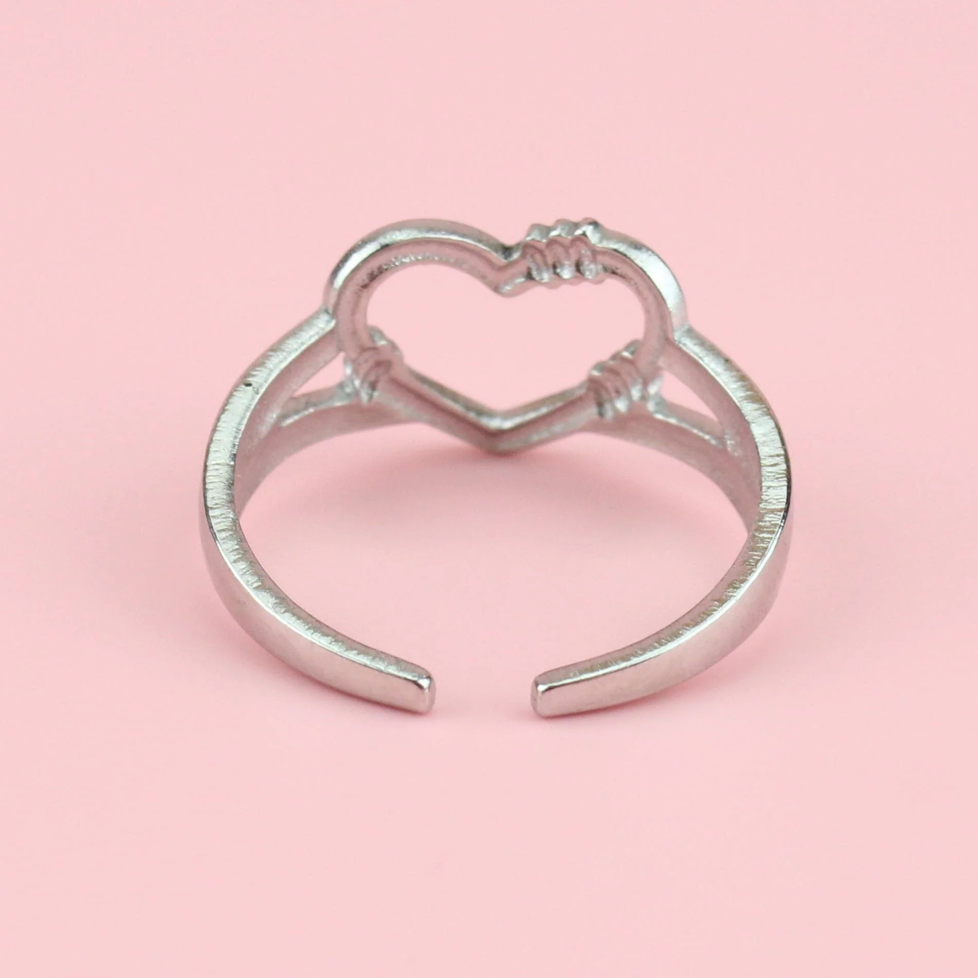 Barbed Wire Heart Ring - Image 3