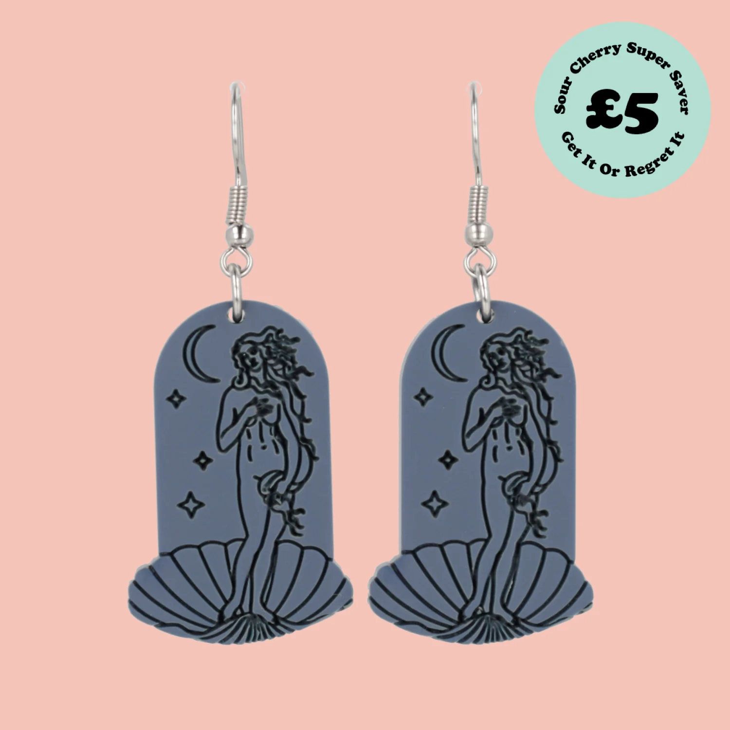 Birth of Venus Arch Earrings - Midnight Blue
