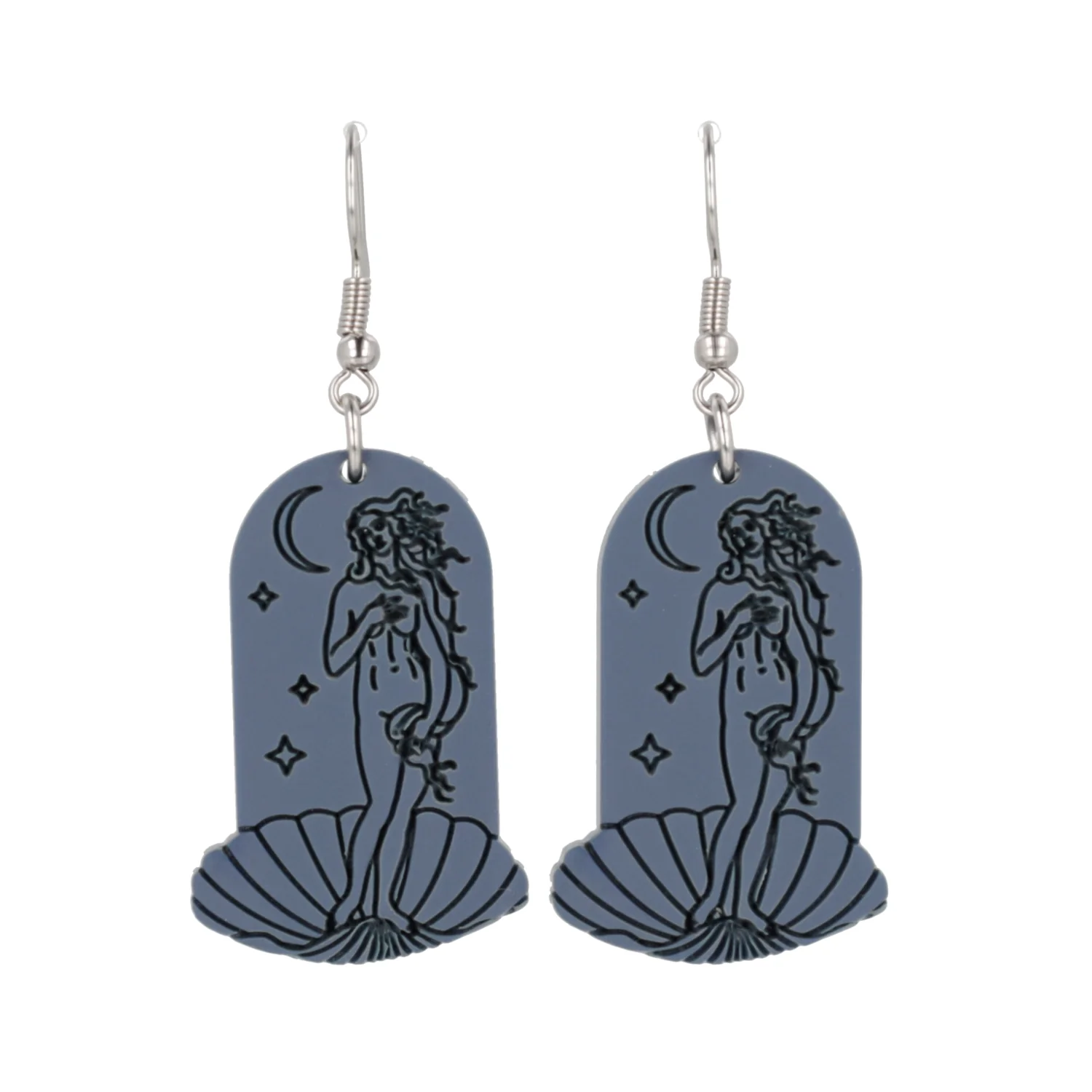 Birth of Venus Arch Earrings - Midnight Blue - Image 6