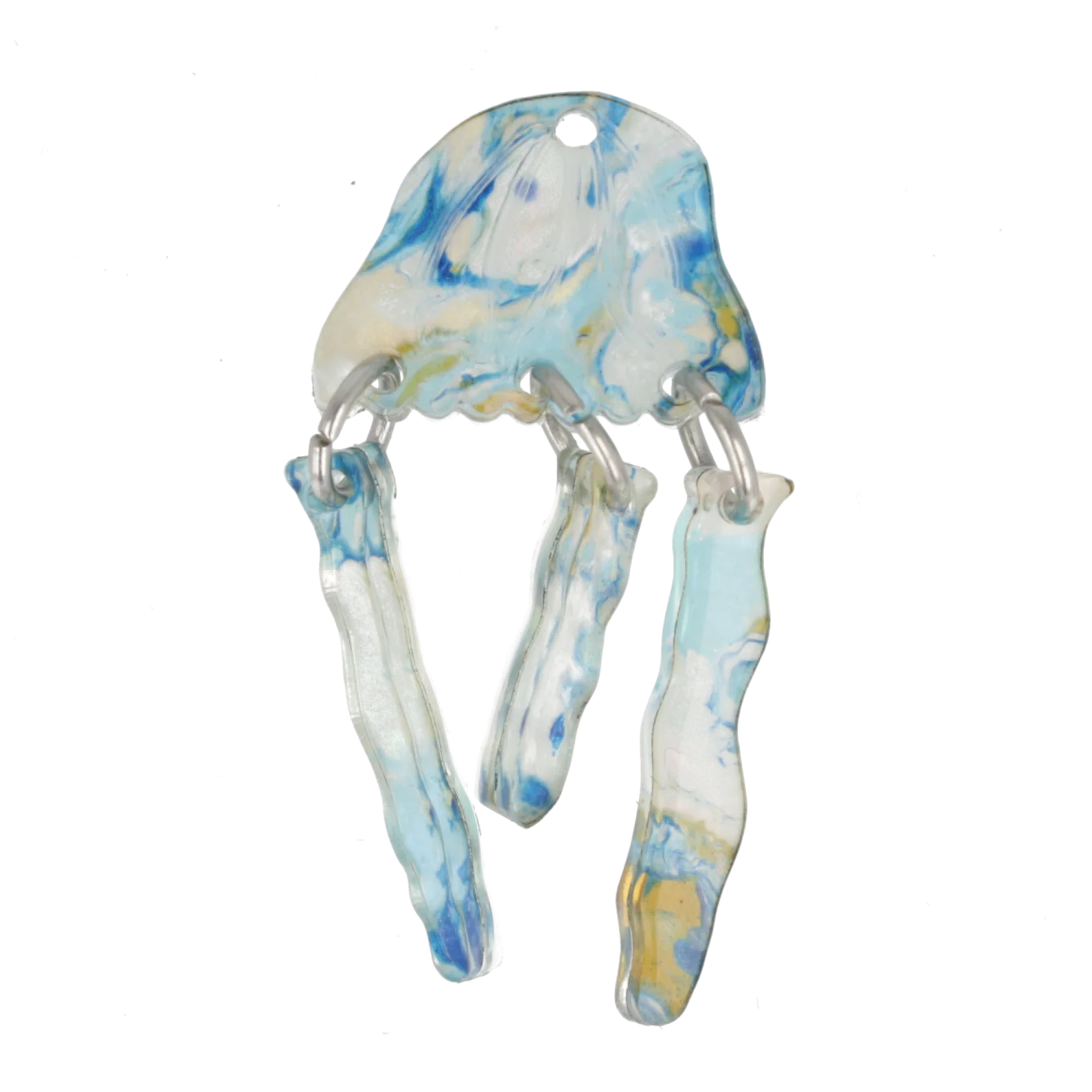 Blue Abalone Jellyfish Charm