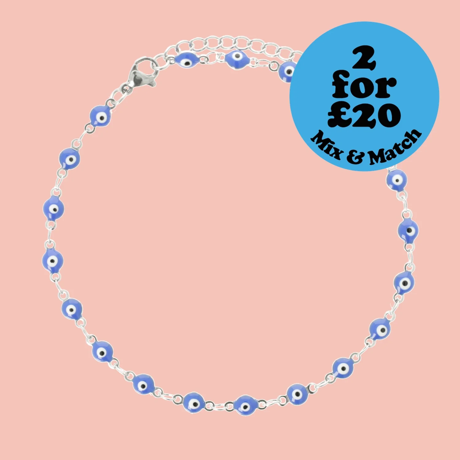 Blue Evil Eye Anklet