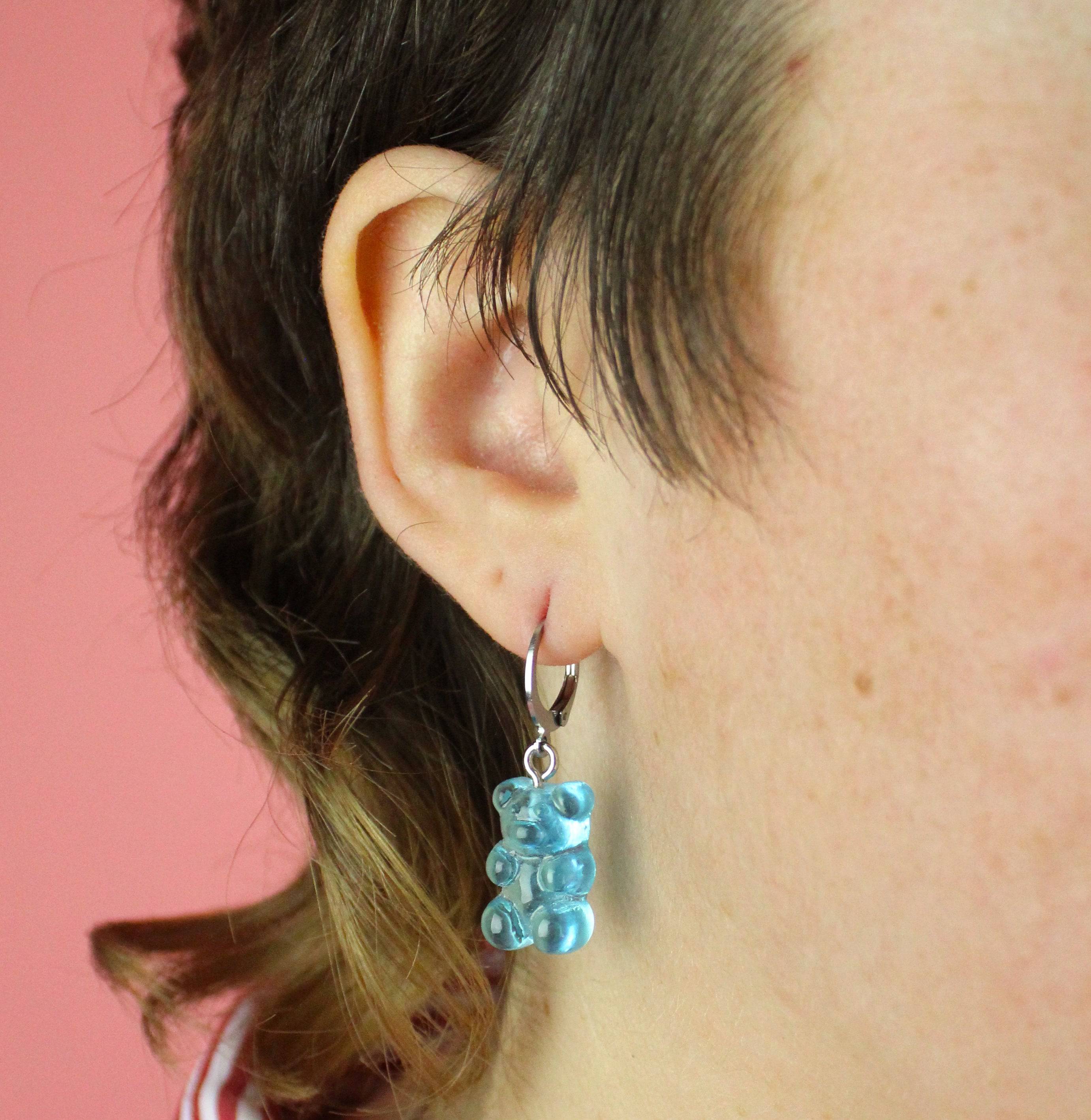 Blueberry Gummy Bear Earrings - Image 2