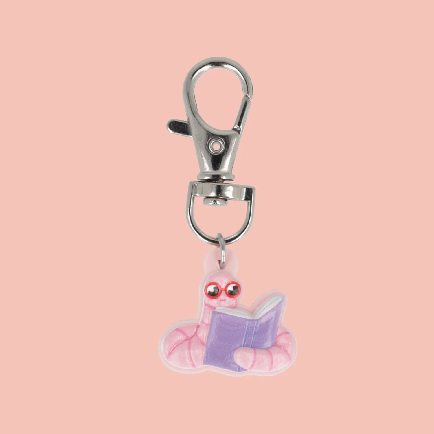 Bookworm Keyring/ Bag Charm