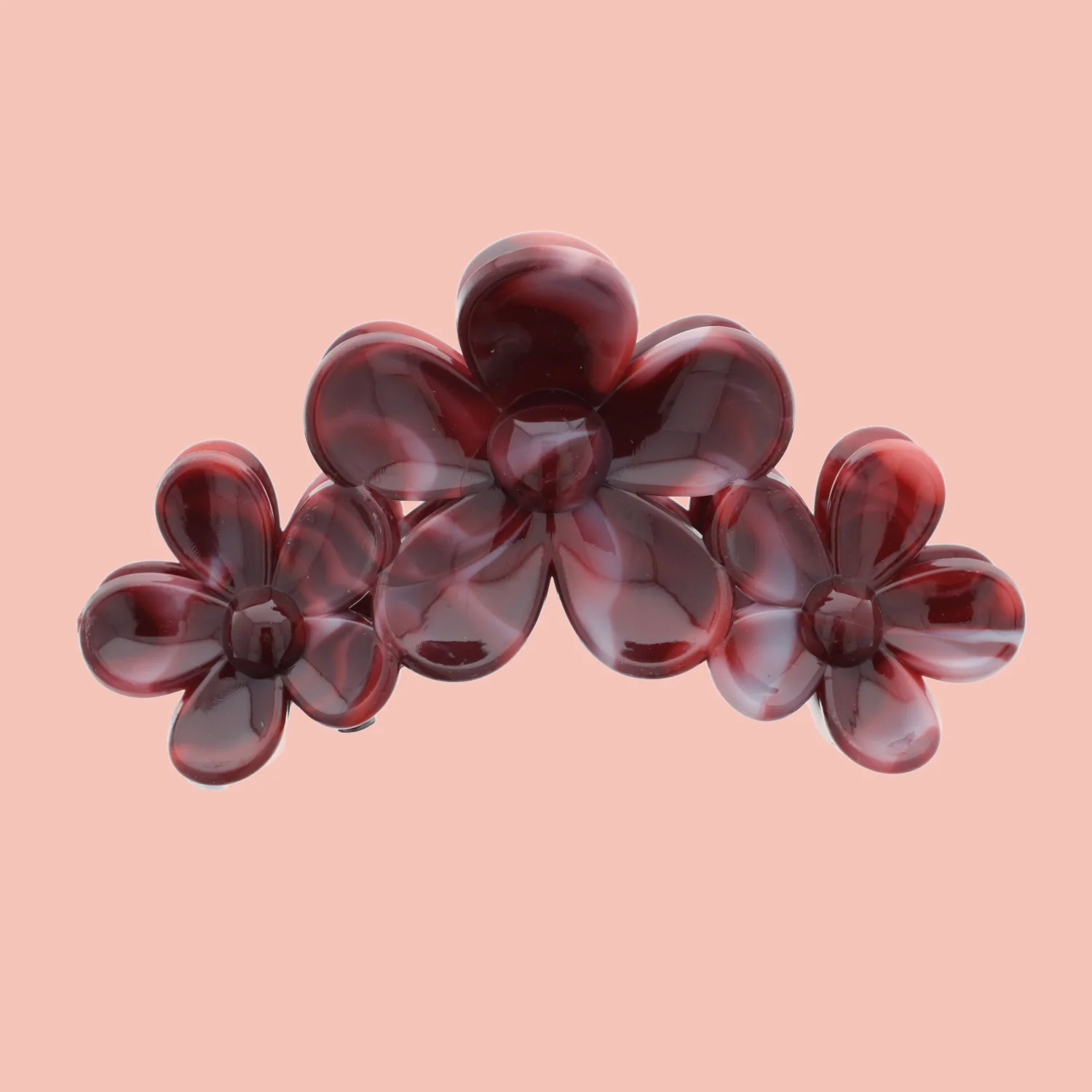 Brick Red Blooming Lovely Hair Claw Clip