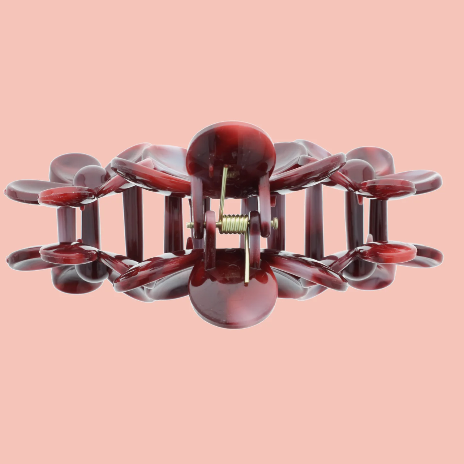 Brick Red Blooming Lovely Hair Claw Clip - Image 2