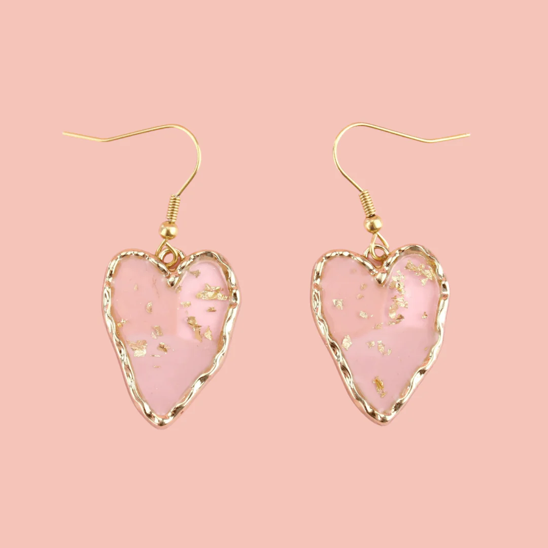Caught A Vibe Heart Earrings