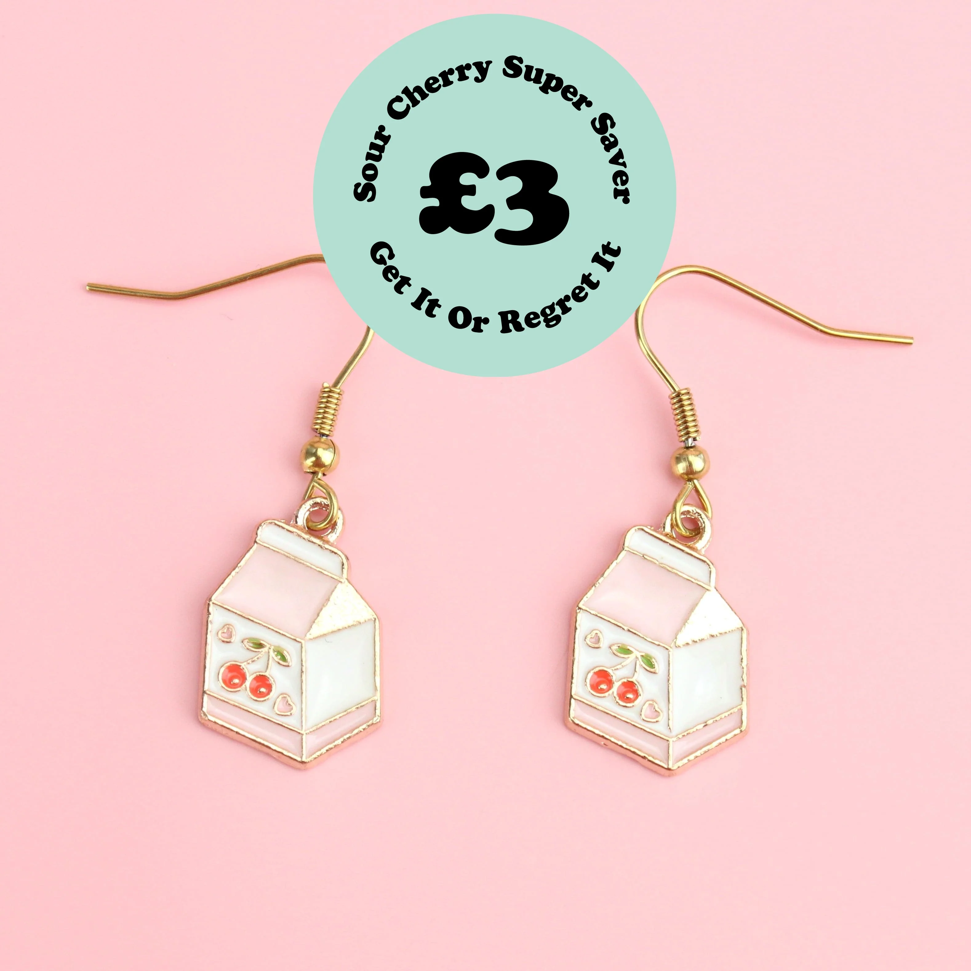 Cherry Milk Earrings