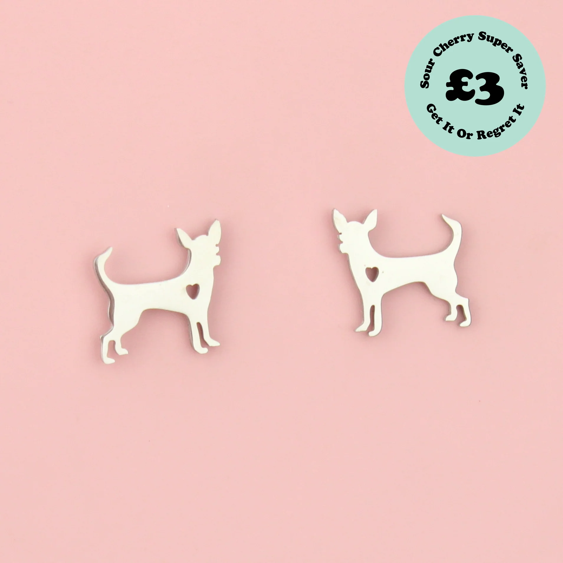 Chihuahua Stud Earrings