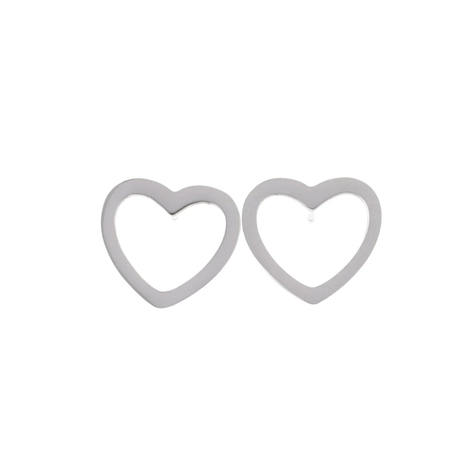 Cookie Cutter Heart Stud Earrings - Image 4