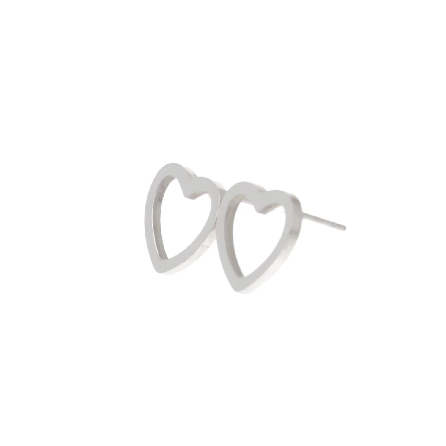 Cookie Cutter Heart Stud Earrings - Image 5