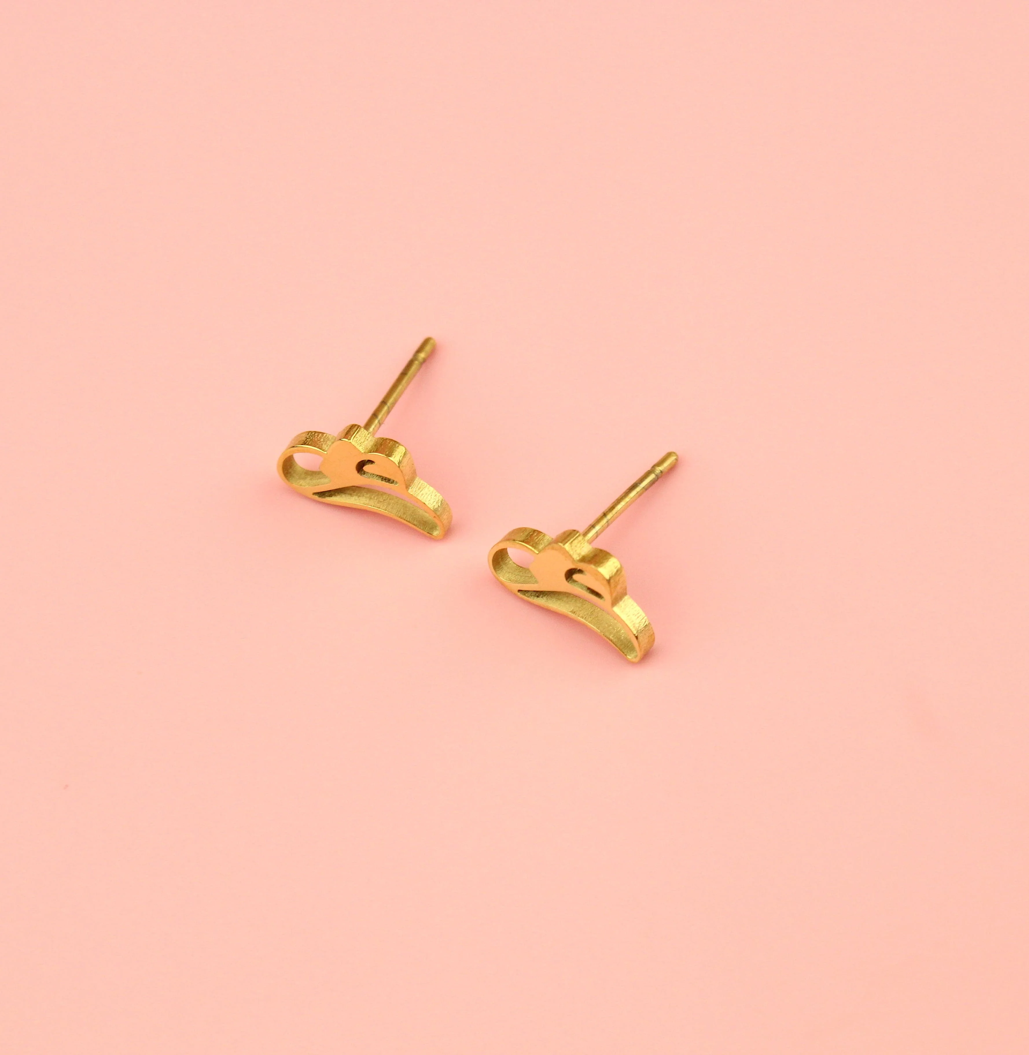 Cowboy Hat Stud Earrings (Gold Plated) - Image 6