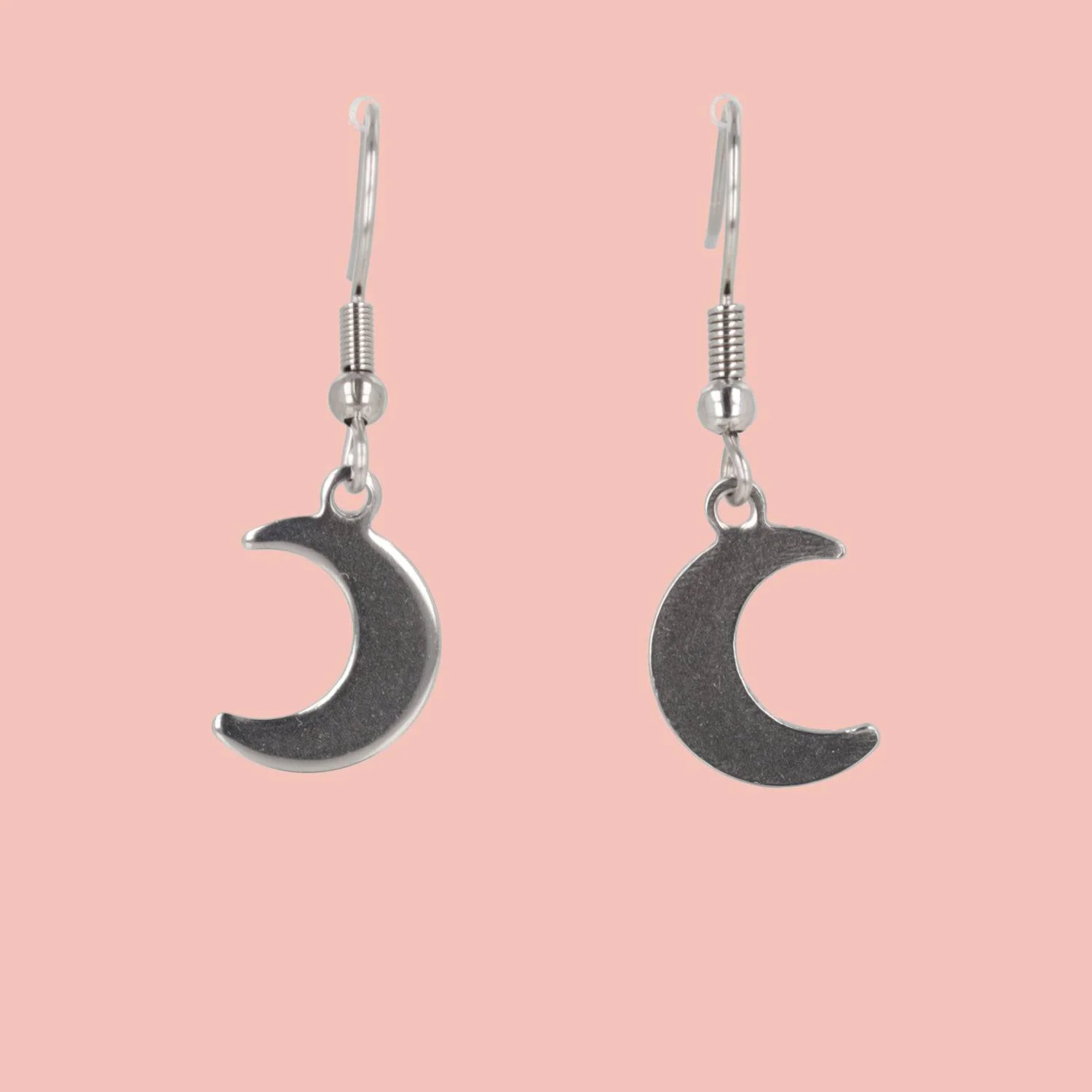 Crescent Moon Drop Earrings