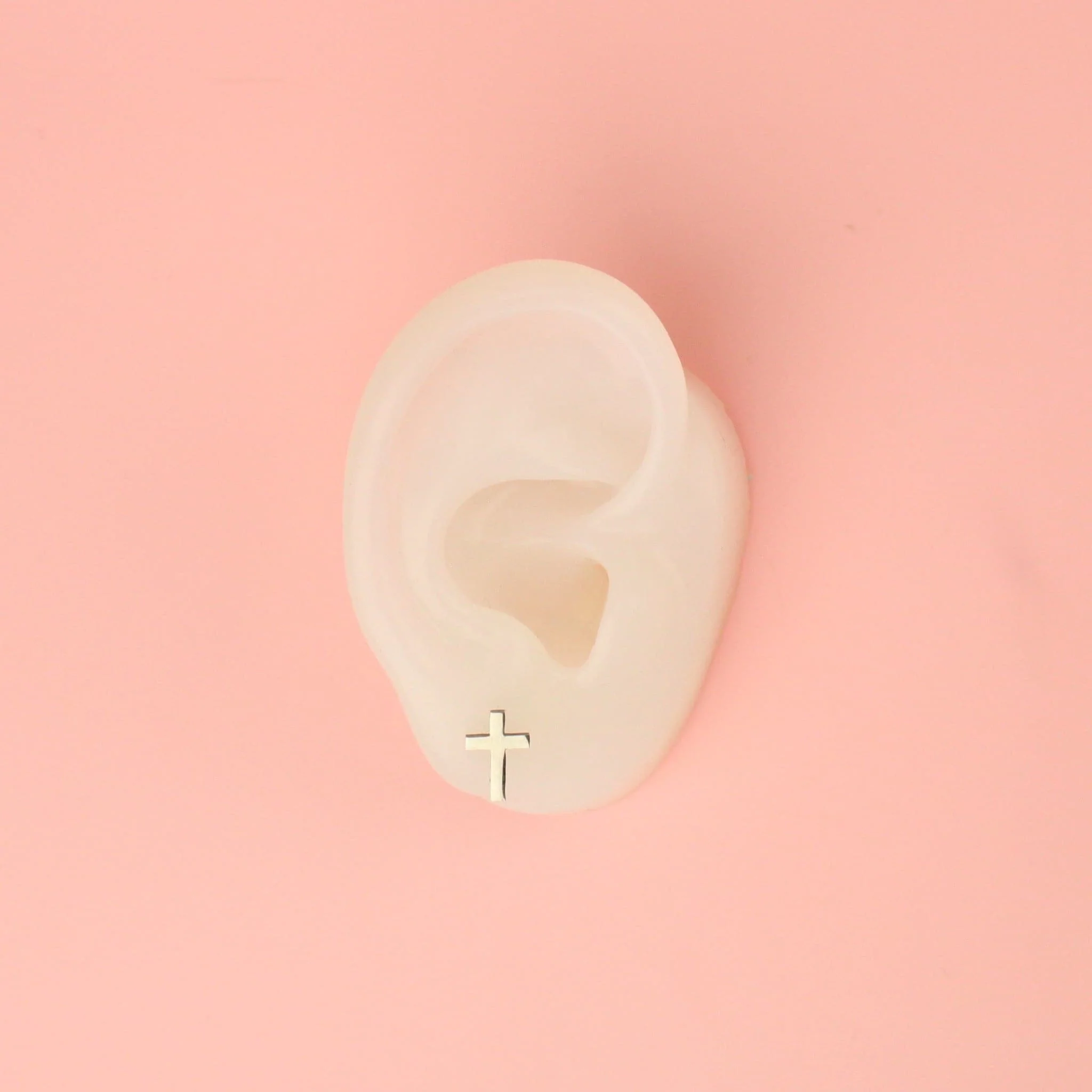 Cross Stud Earrings - Image 2