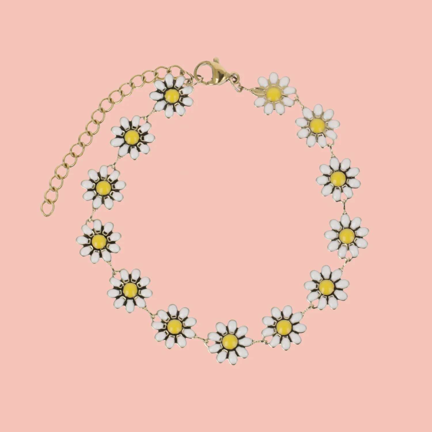 Daisy Chain Bracelet- Gold Plated
