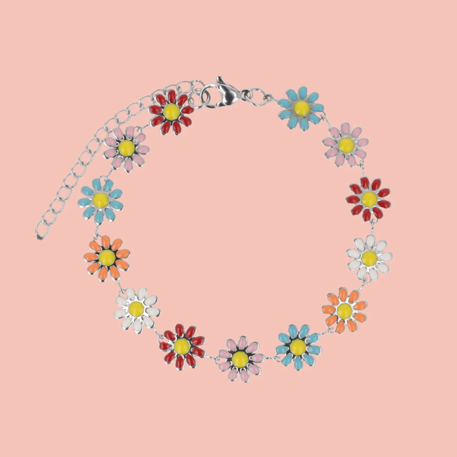 Daisy Chain Bracelet- Multicolour
