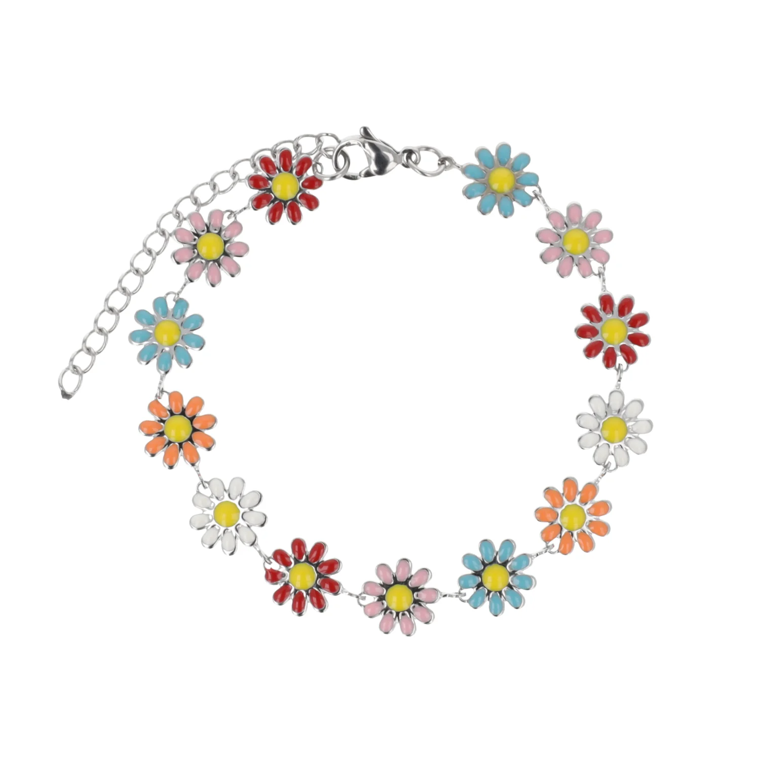 Daisy Chain Bracelet- Multicolour - Image 3