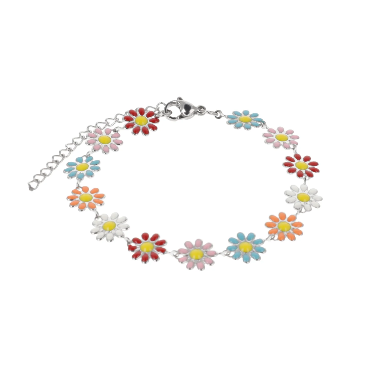 Daisy Chain Bracelet- Multicolour - Image 4