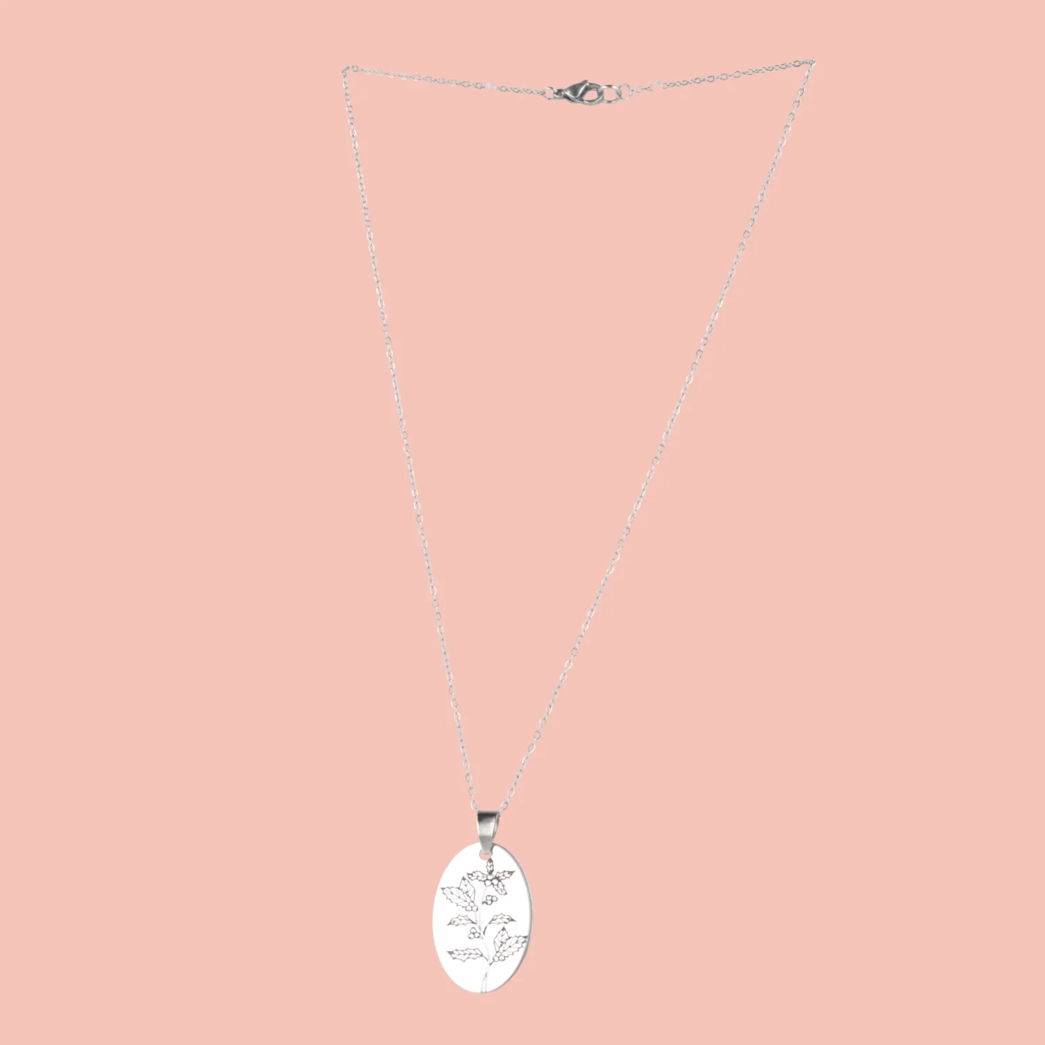 December Birth Flower Necklace - Holly - Image 3