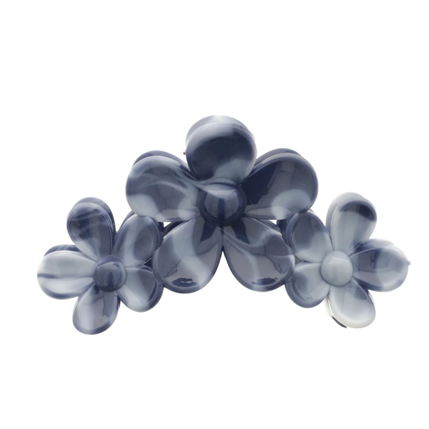 Denim Blue Blooming Lovely Hair Claw Clip - Image 3