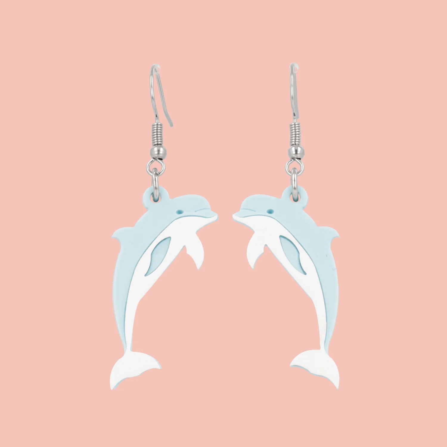 Dolphinitely Maybe Earrings (Light Blue)
