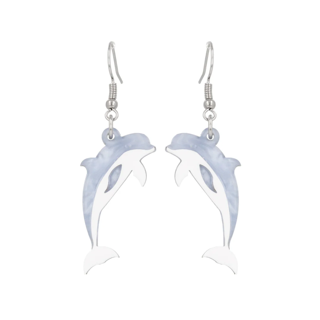 Dolphinitely Maybe Earrings (Marble) - Image 7