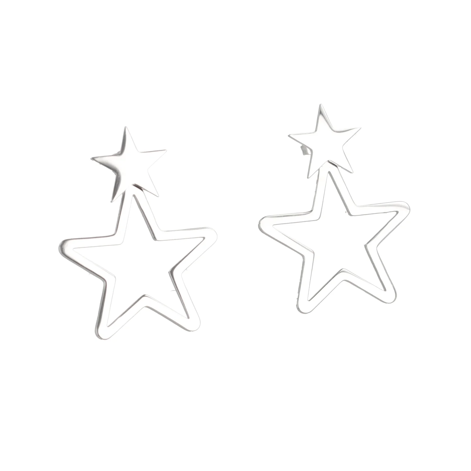 Double Vision Star Stud Earrings - Image 2