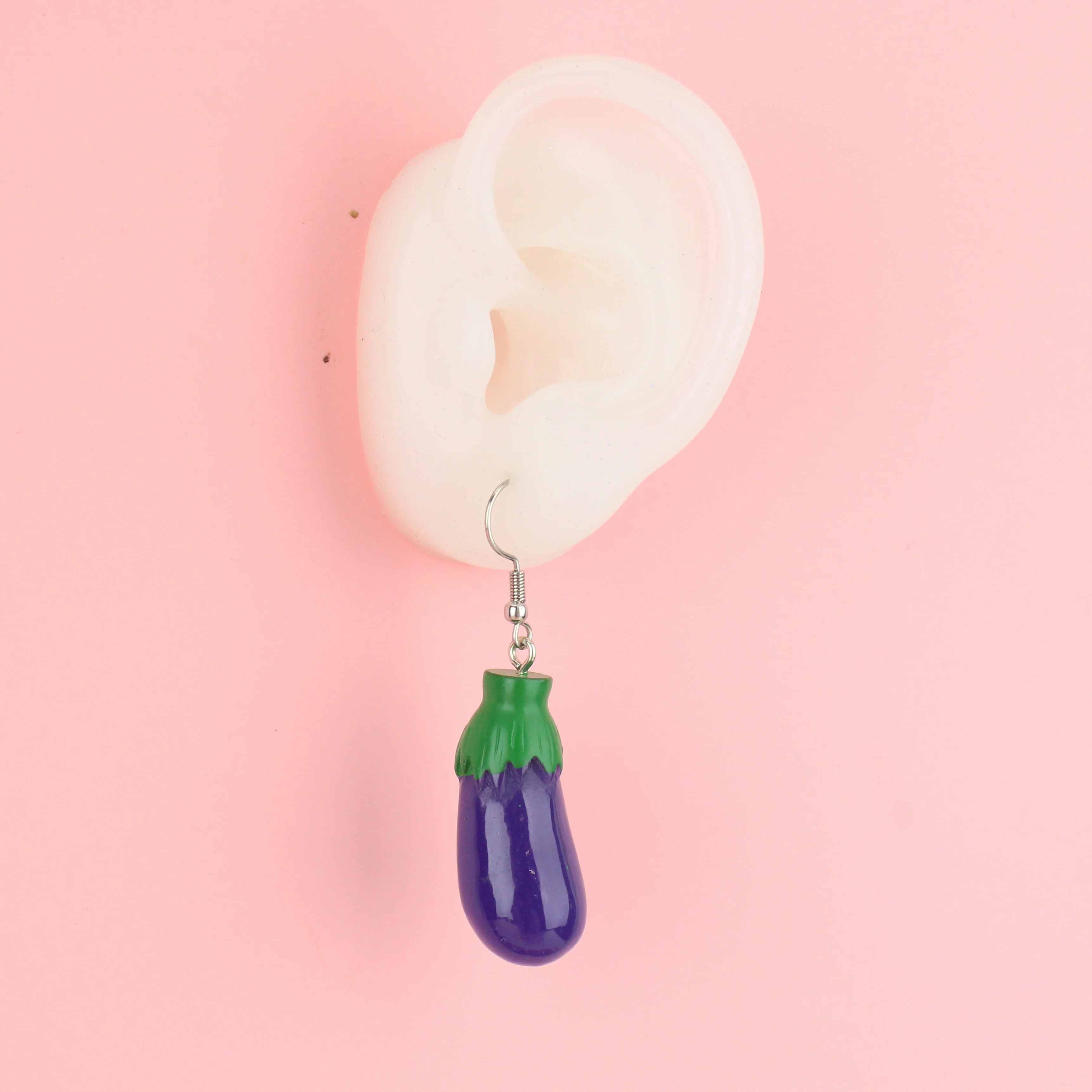Eggplant Dangler Earrings - Image 3