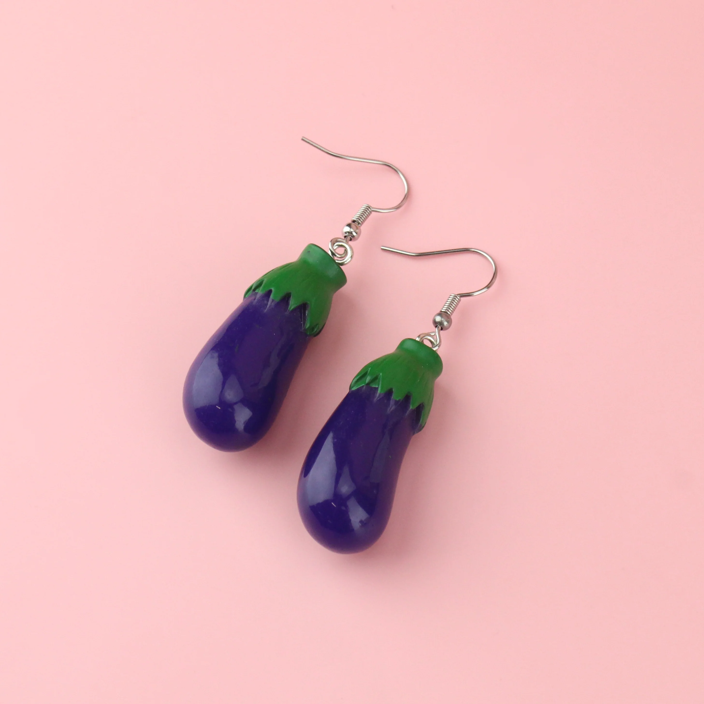 Eggplant Dangler Earrings - Image 5