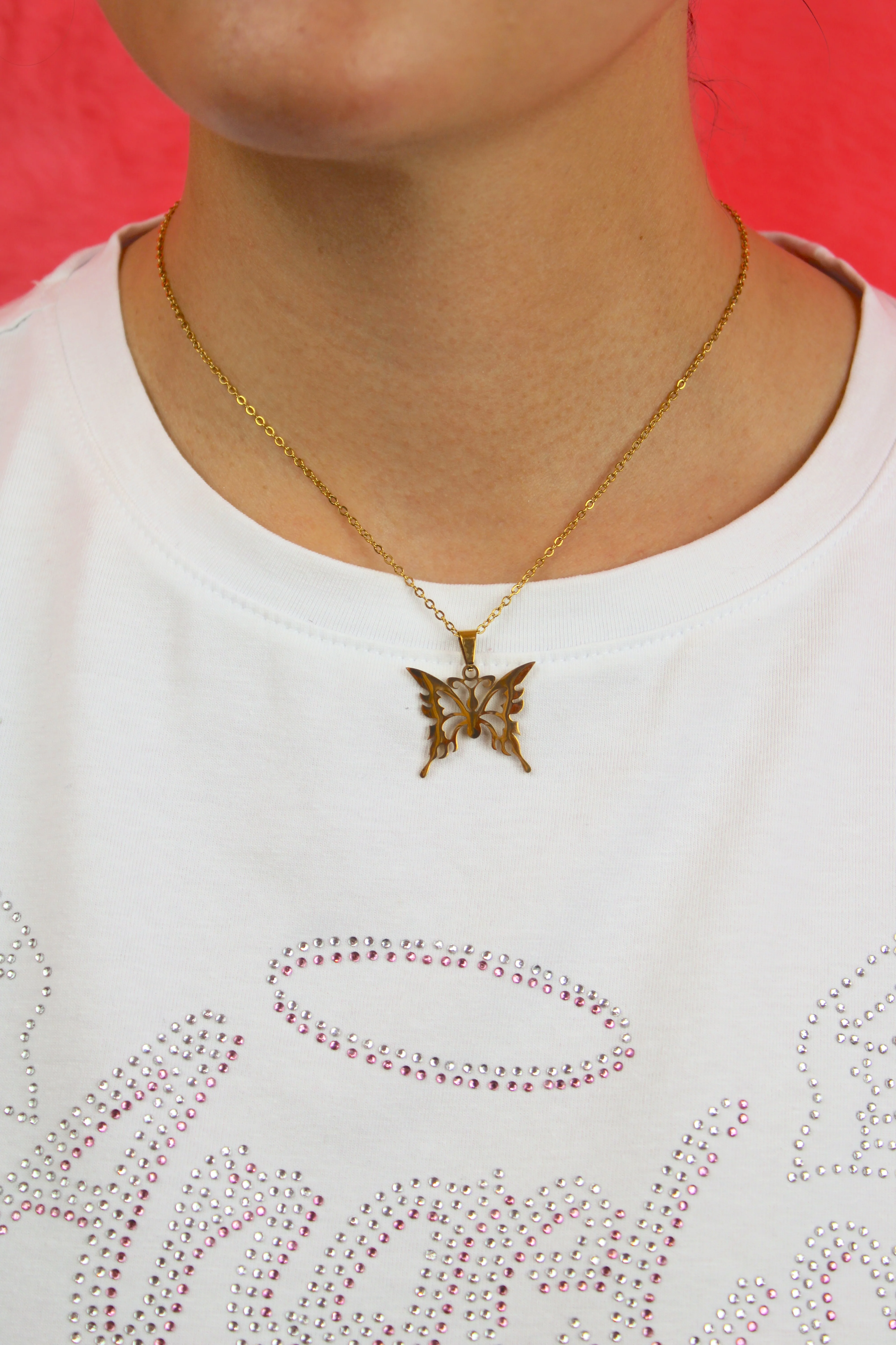 Ethereal Butterfly Necklace (Gold Plated) - Image 2