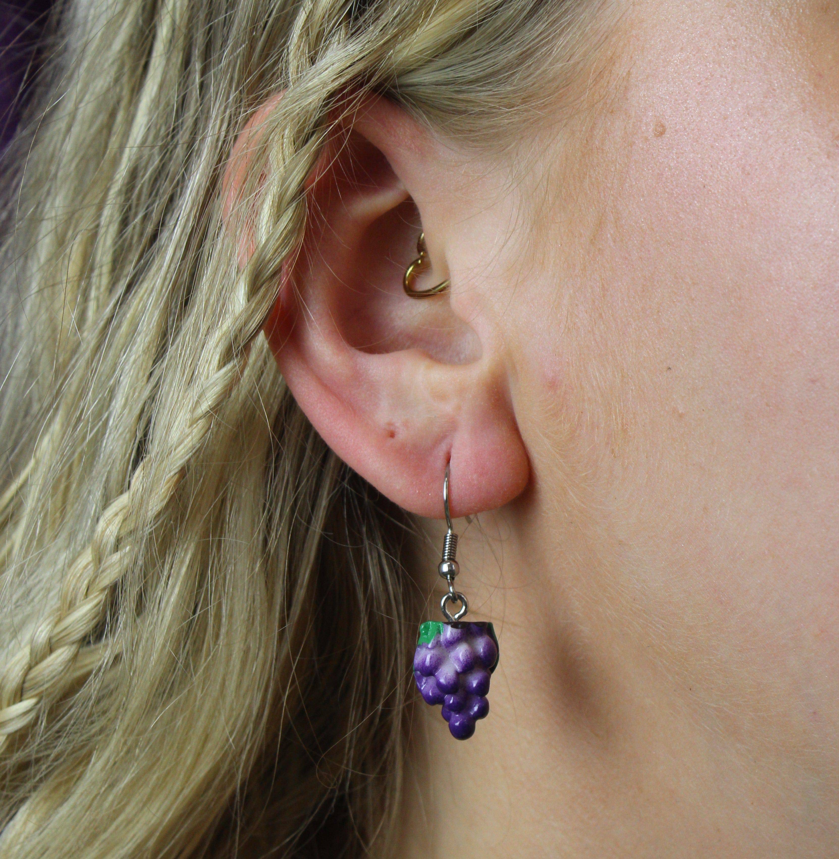 Feelin' Grape Earrings - Image 3