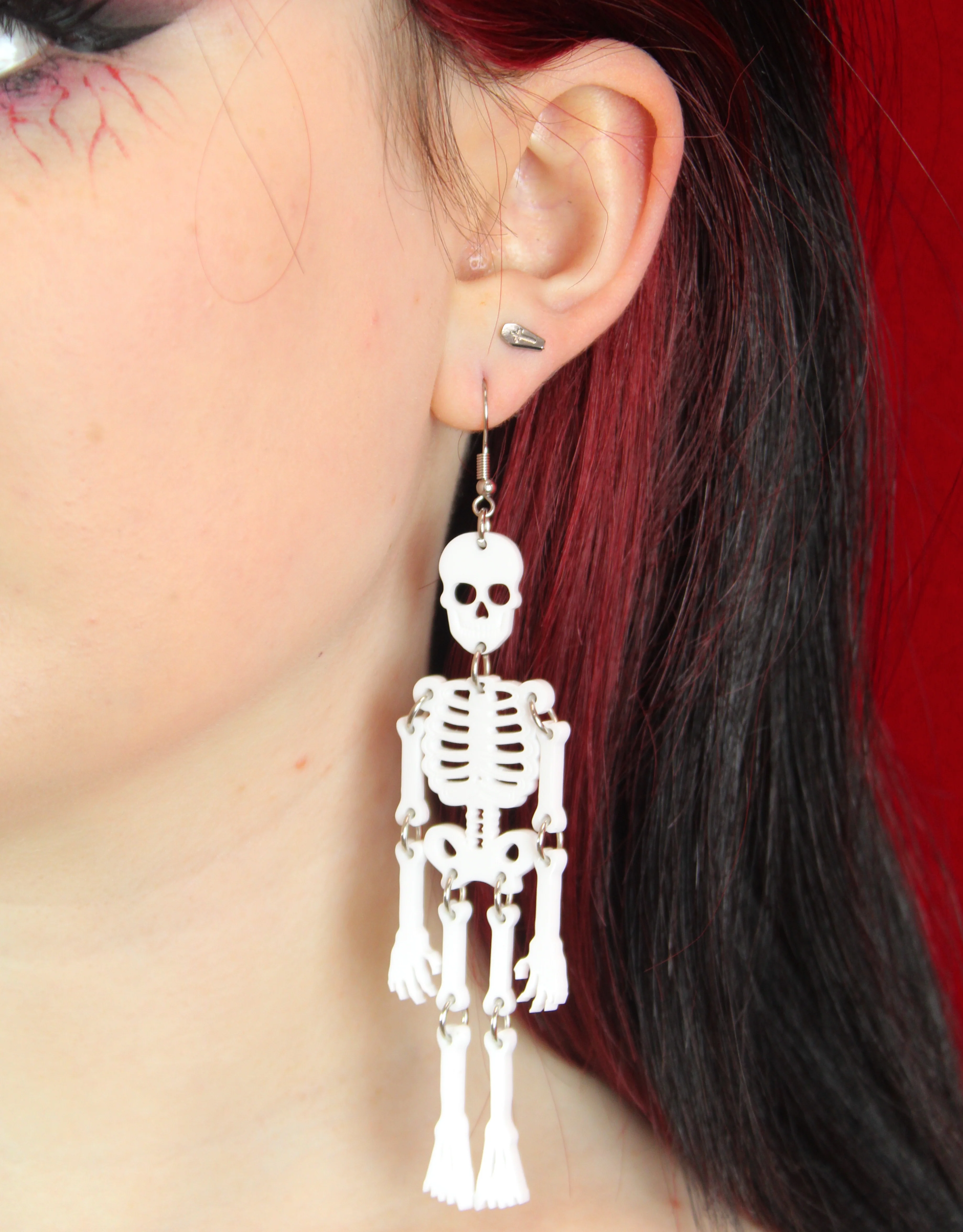 Funny Bones Skeleton Earrings - Image 2