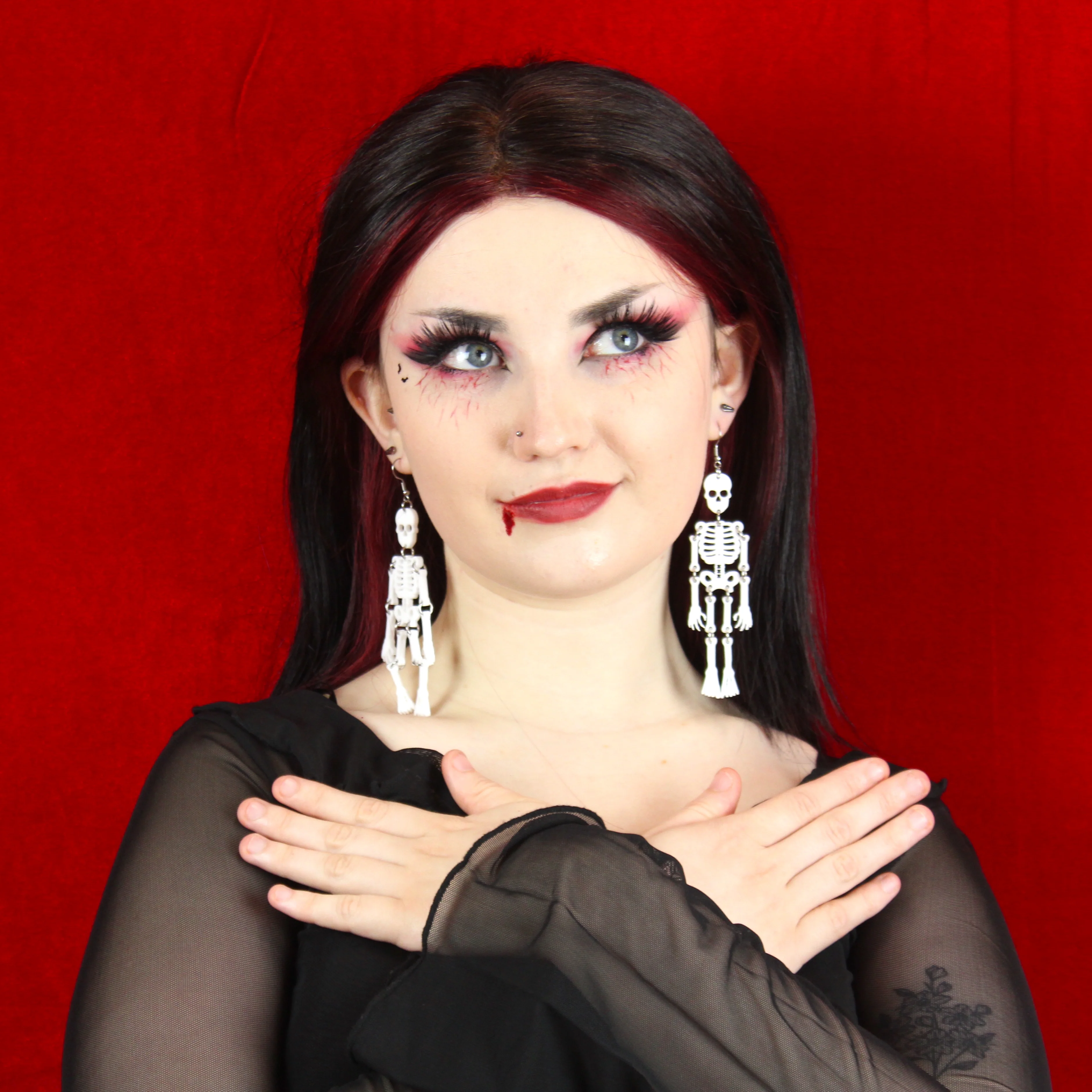 Funny Bones Skeleton Earrings - Image 4