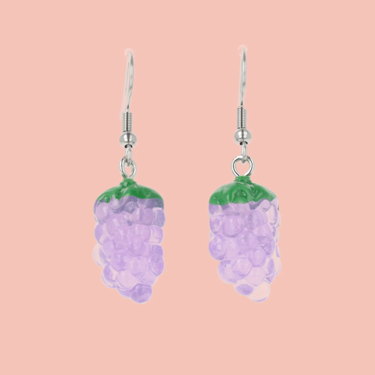 Got Any Grapes? Earrings (Purple) - Image 2