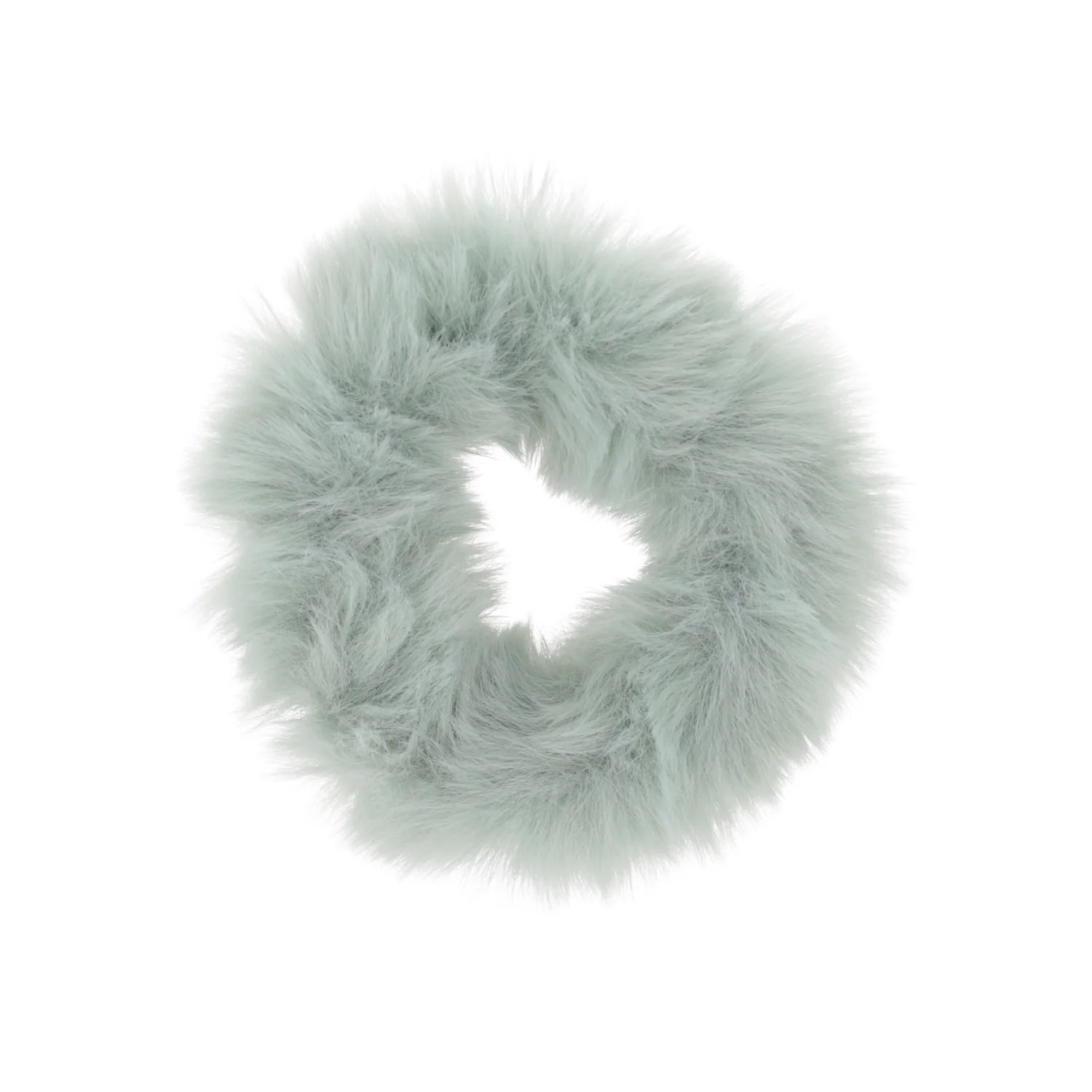 Green Fluffy Scrunchie - Image 2