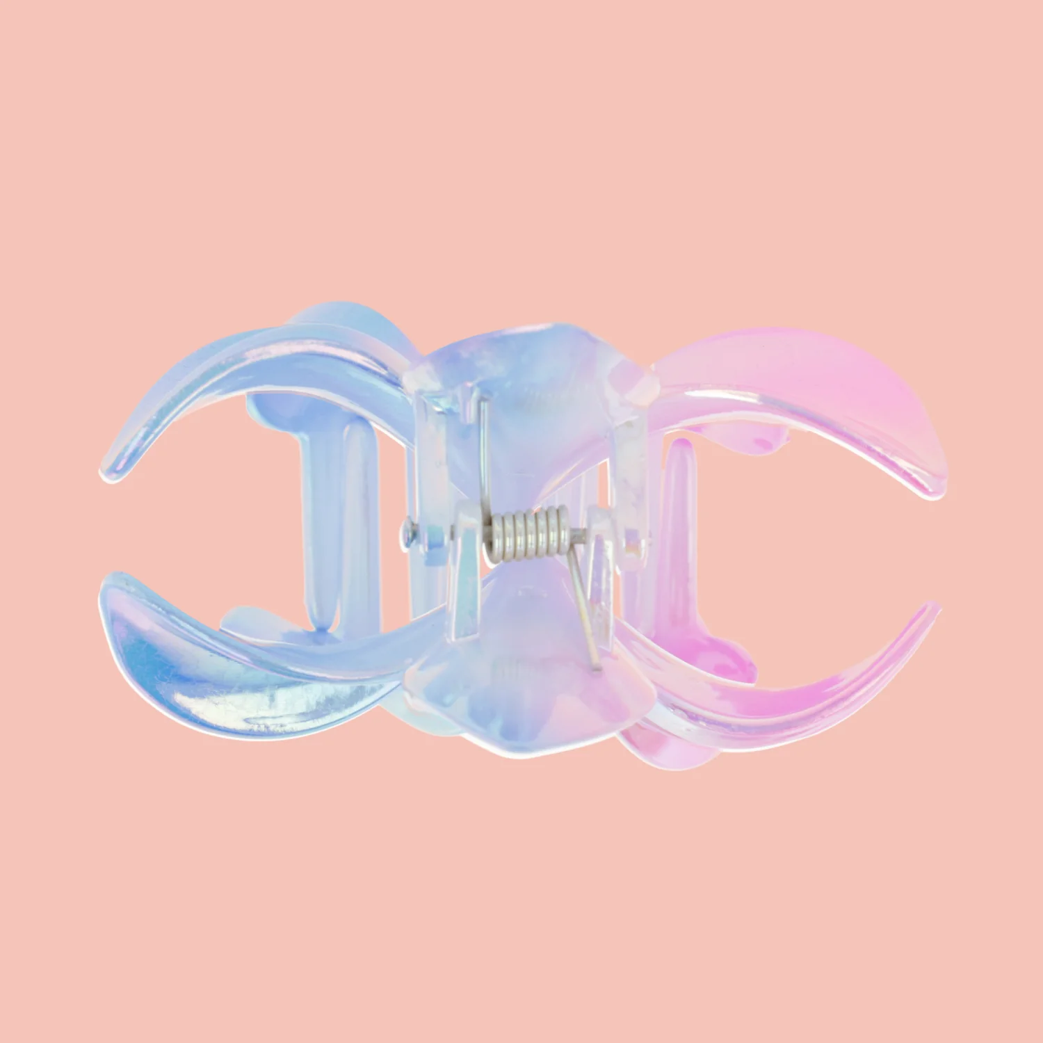 Hibiscus Flower Hair Claw Clip - Bubblegum Sky - Image 2