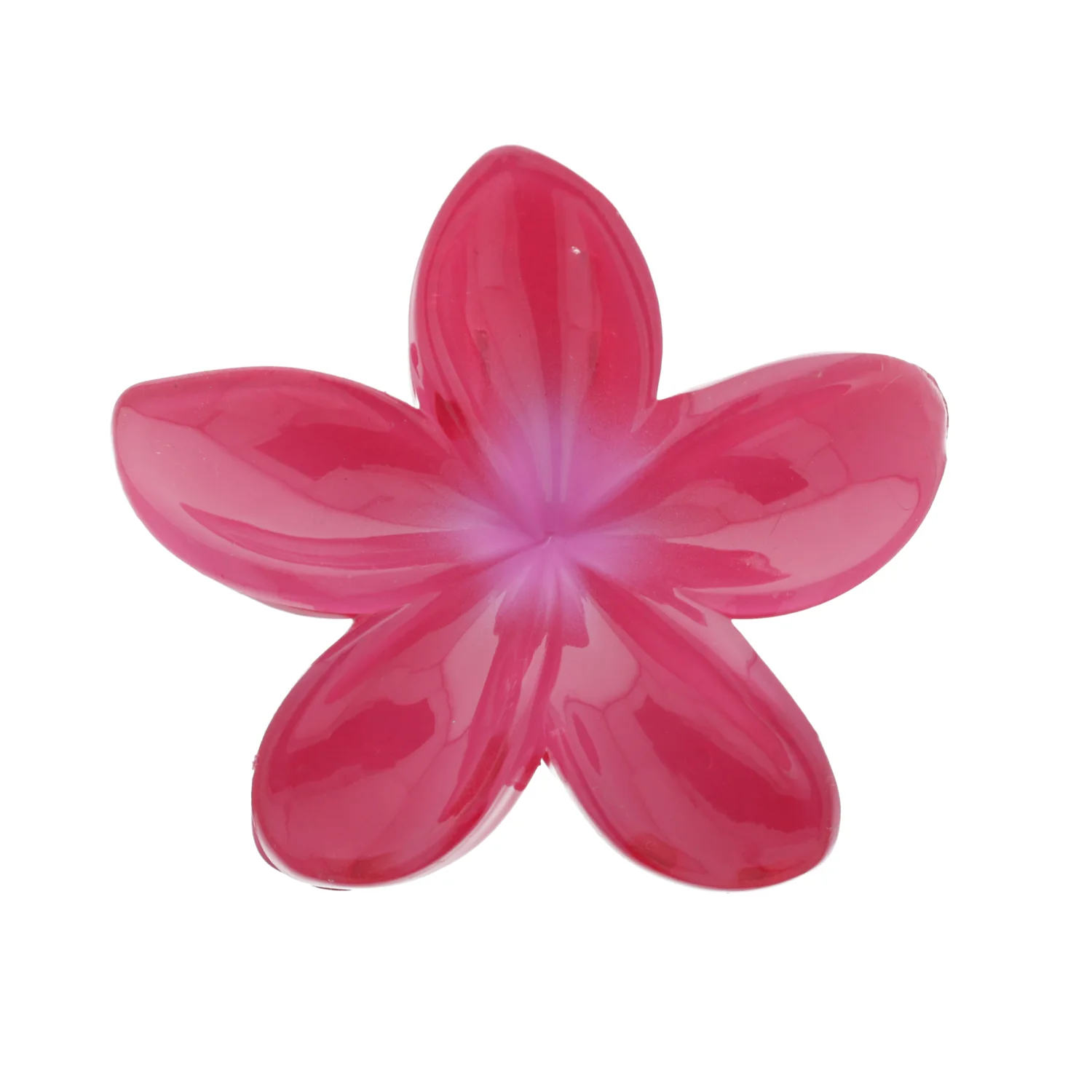 Hibiscus Flower Hair Claw Clip - Raspberry - Image 3