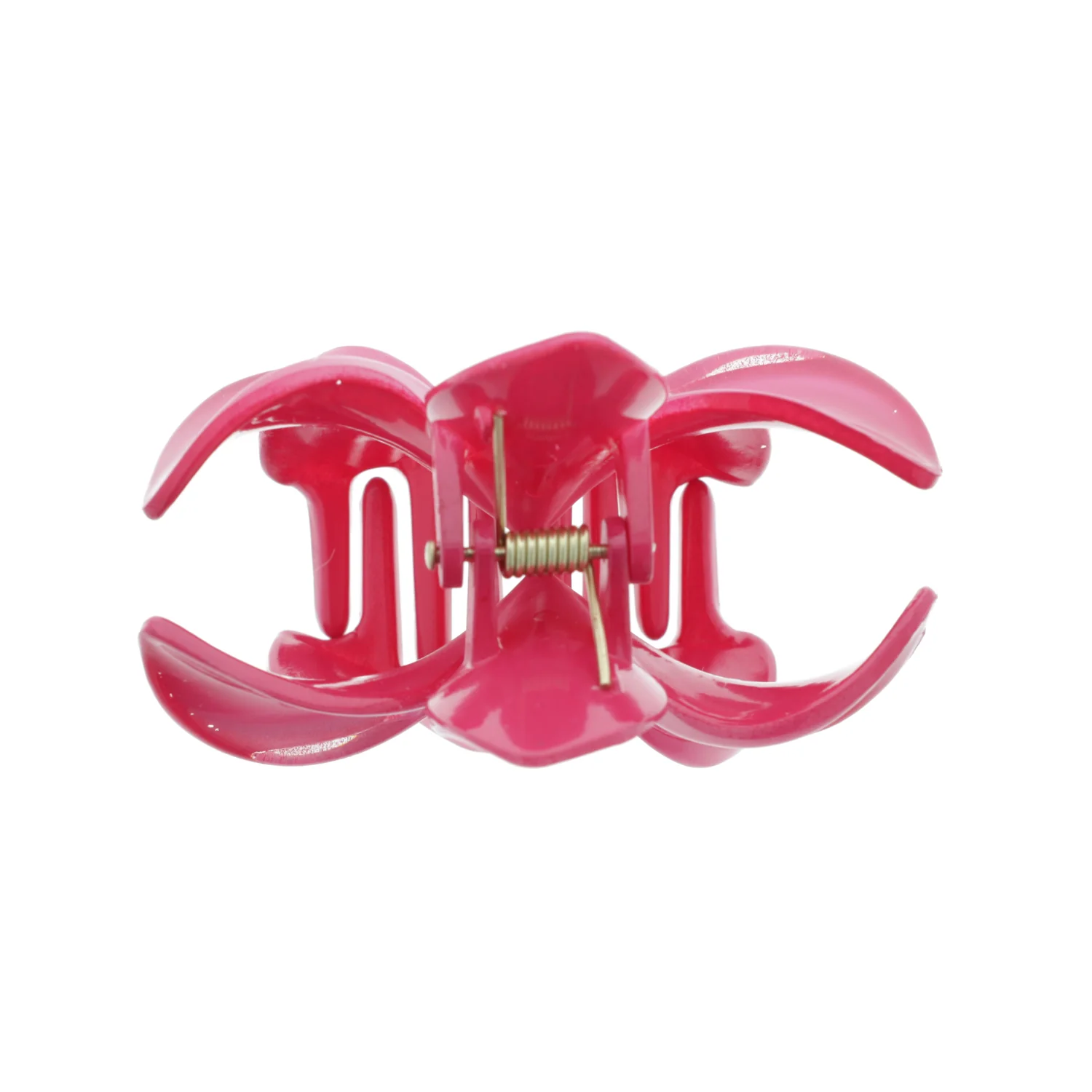 Hibiscus Flower Hair Claw Clip - Raspberry - Image 4