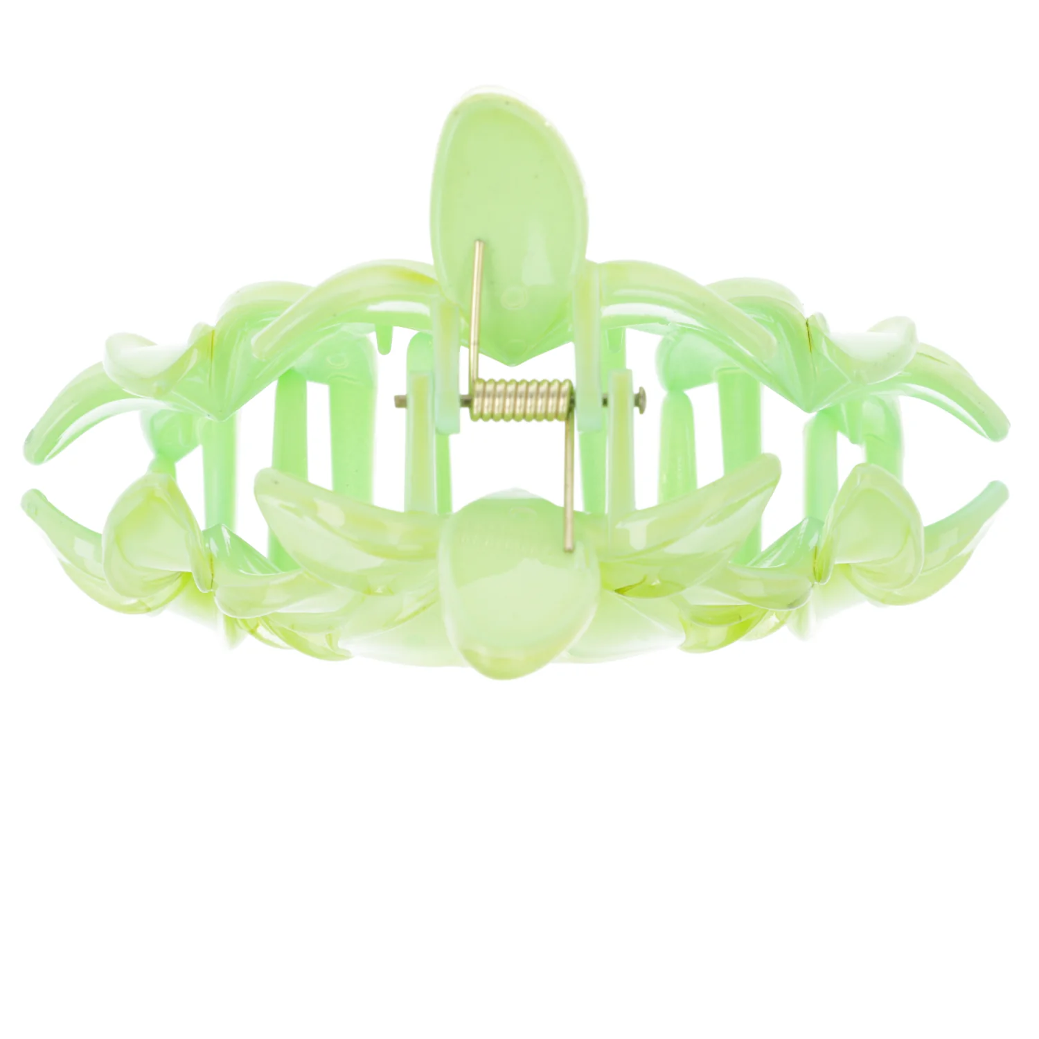 Hibiscus Flower Trio Hair Clip - Lime Green - Image 4