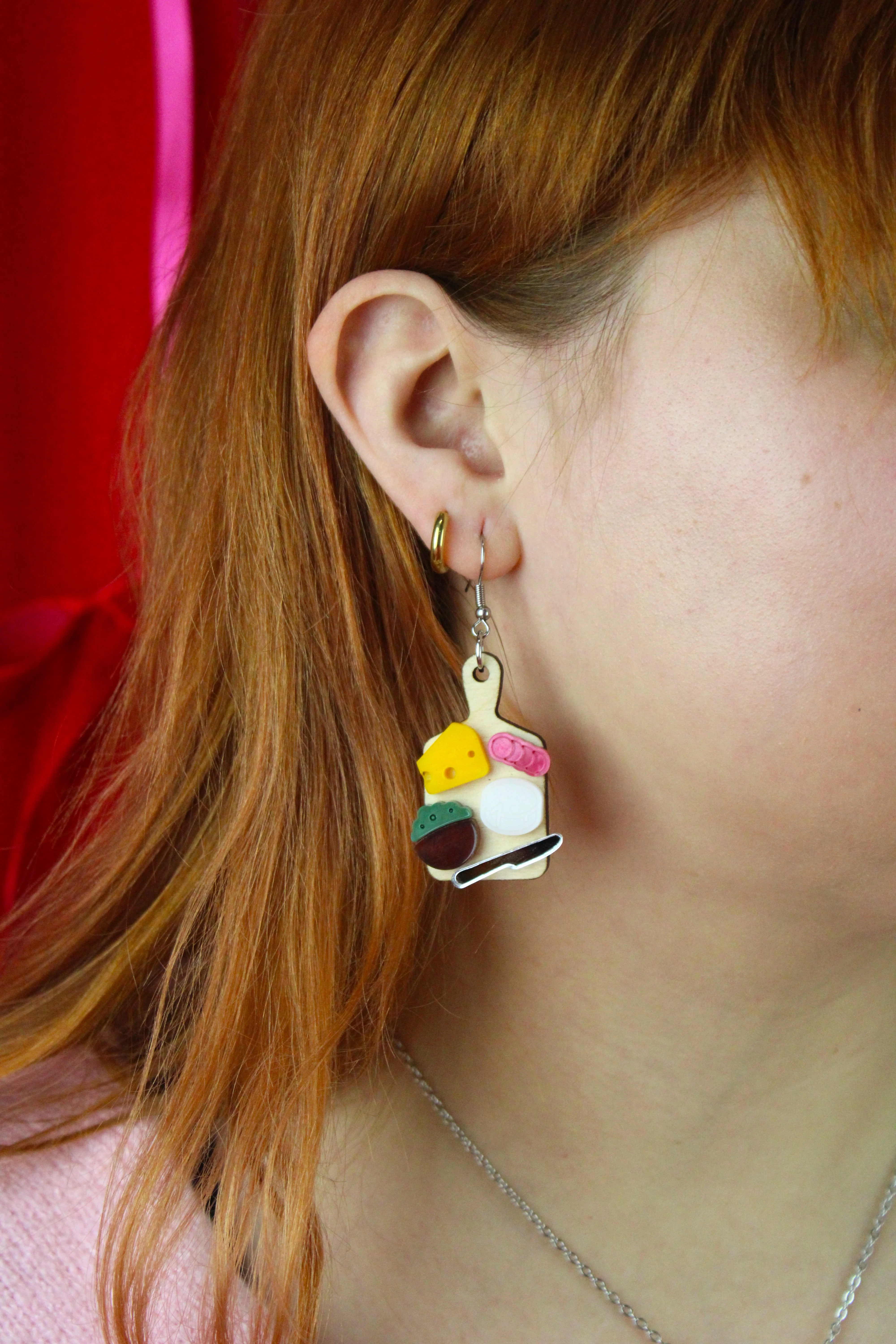 Holy Cheeses Charcuterie Board Earrings - Image 2