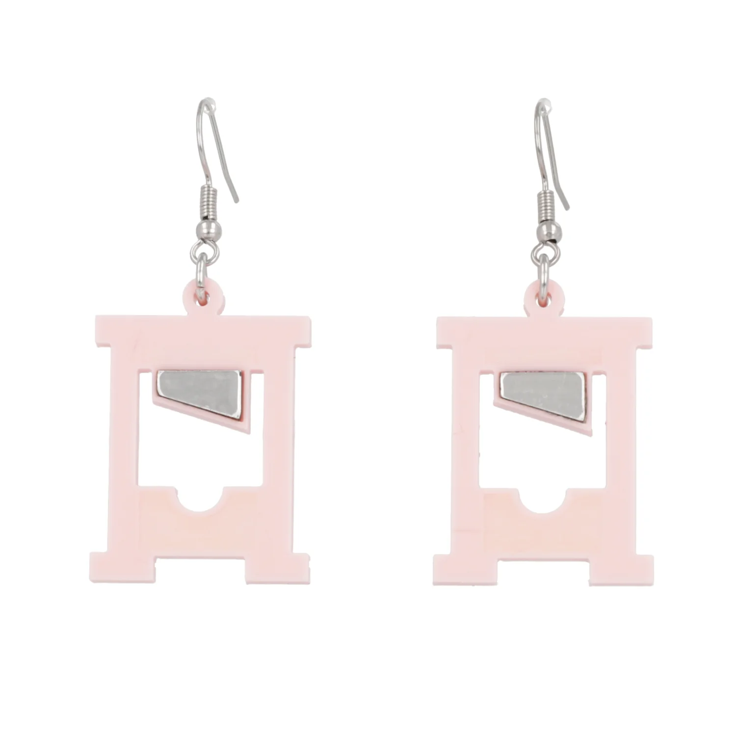 How's Your Head? Guillotine Earrings - Pink - Image 7