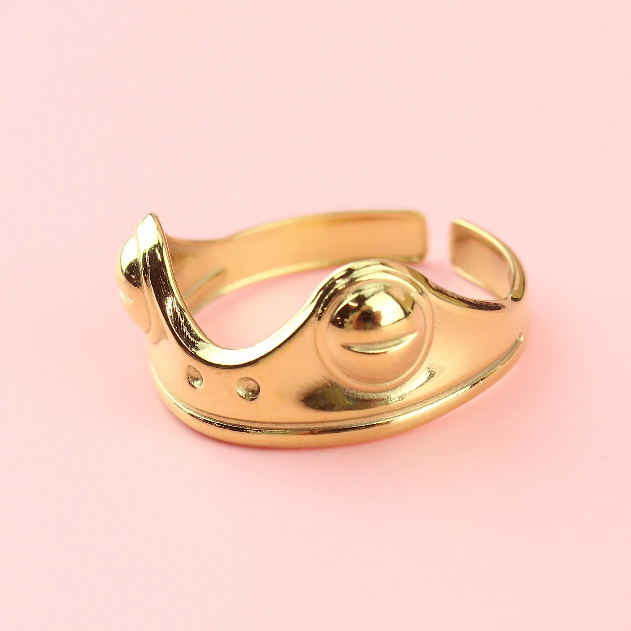King Harold Frog Ring (Gold Plated) - Image 3