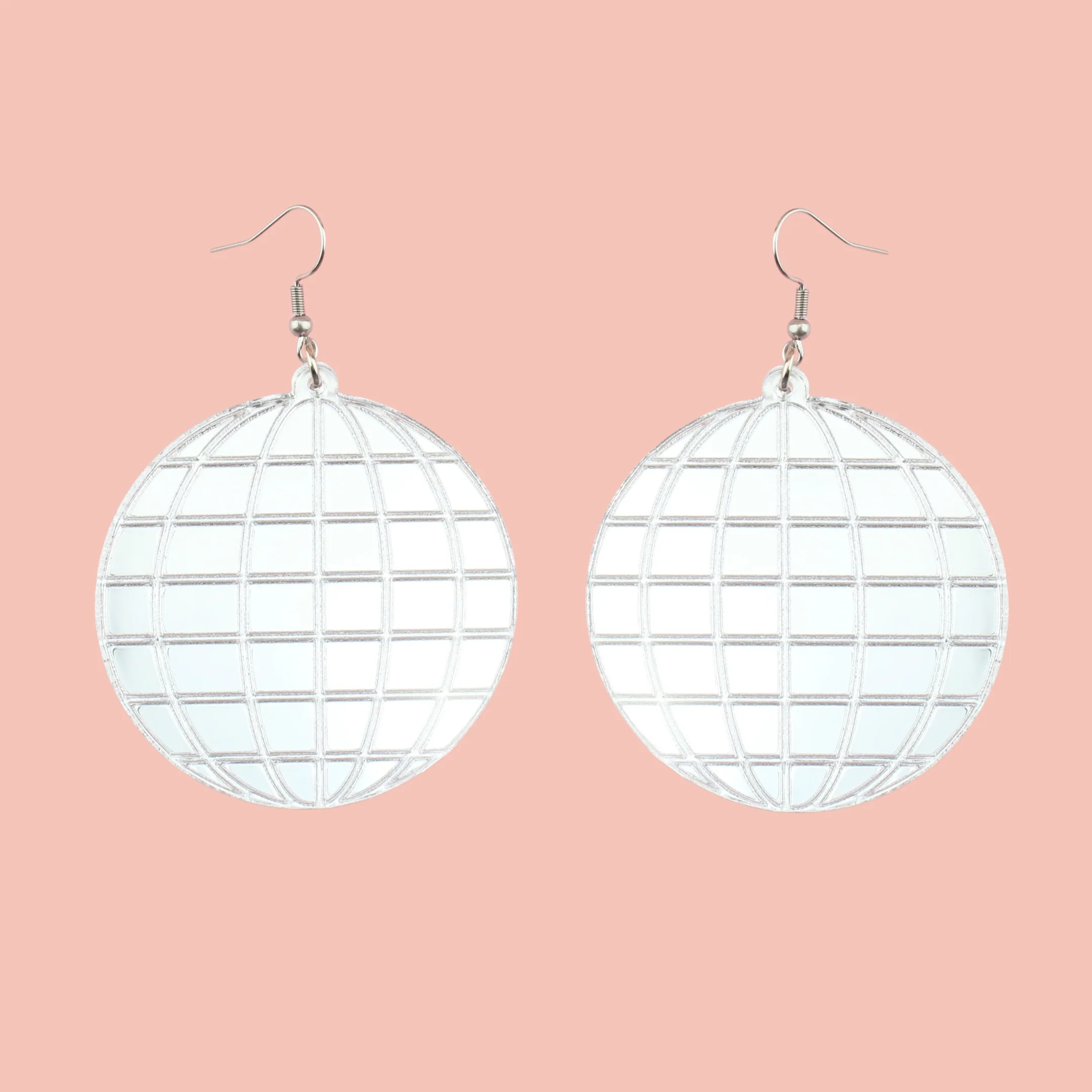Large Disco Ball Earrings